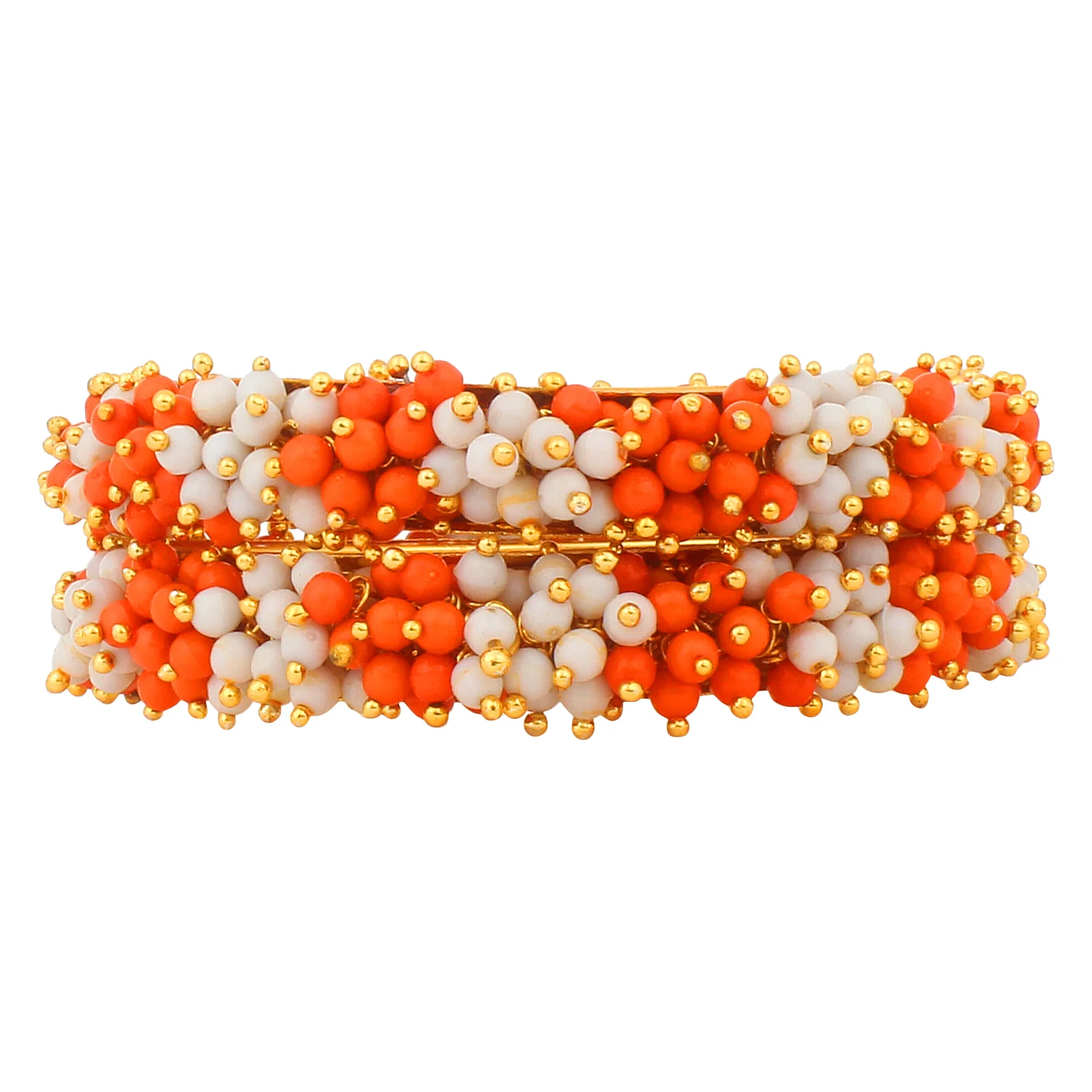 Traditional Gajra Bracelet with Two colour Combo by Leshya - Image 14