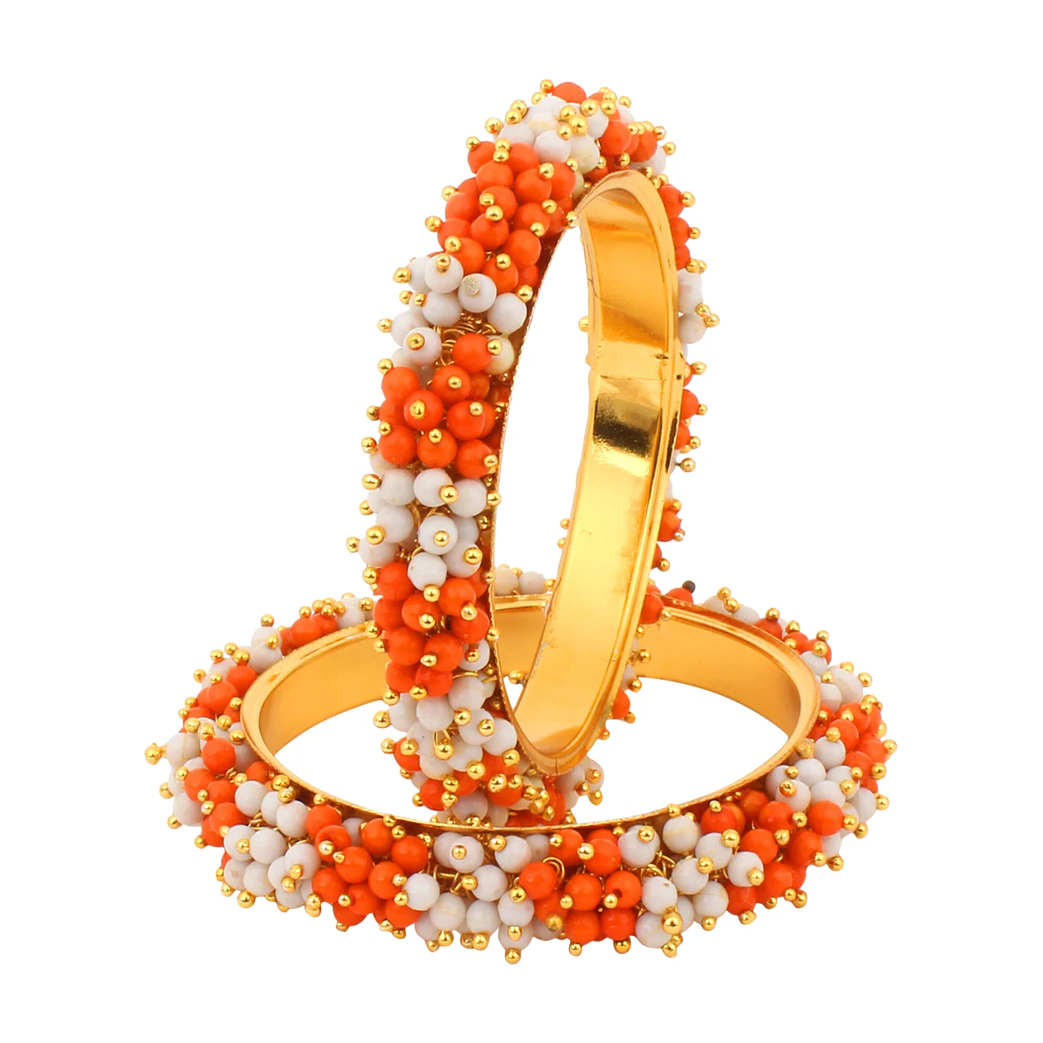 Traditional Gajra Bracelet with Two colour Combo by Leshya - Image 15