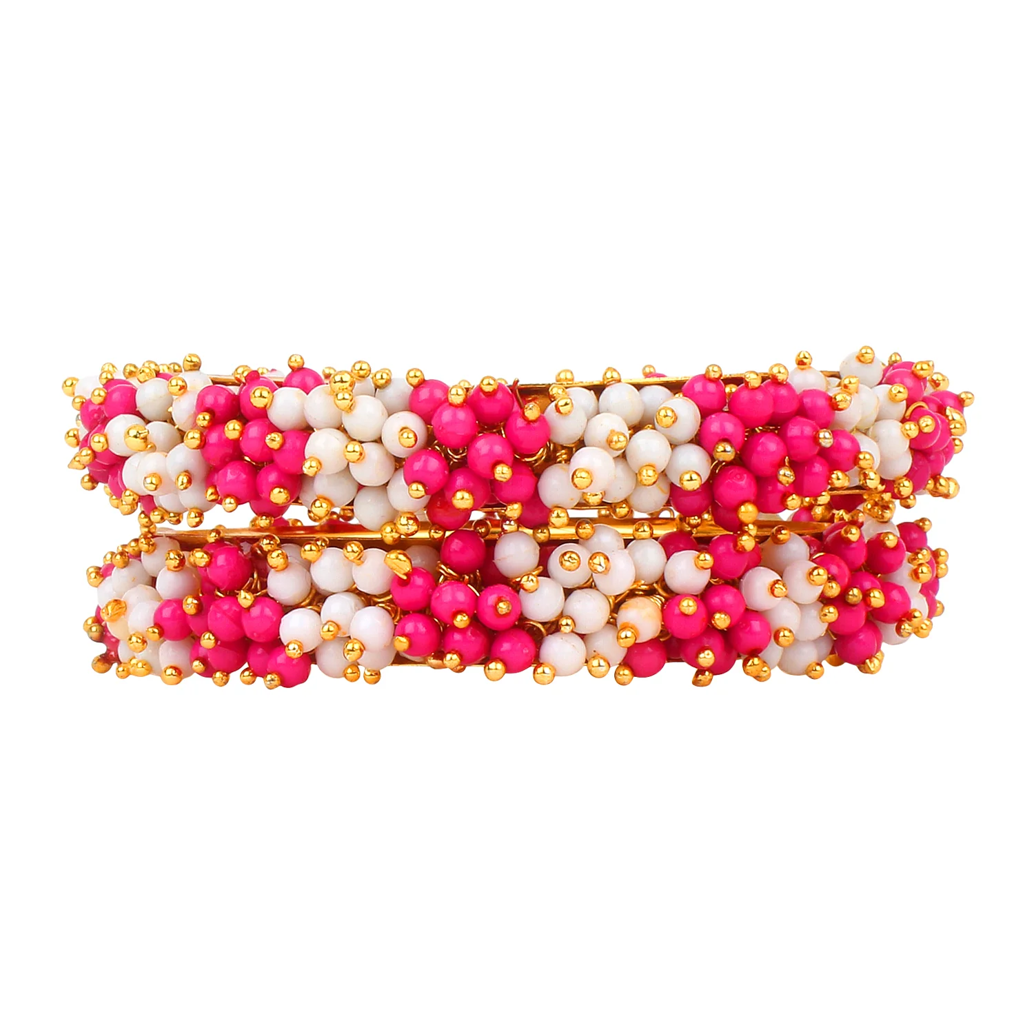 Traditional Gajra Bracelet with Two colour Combo by Leshya - Image 16