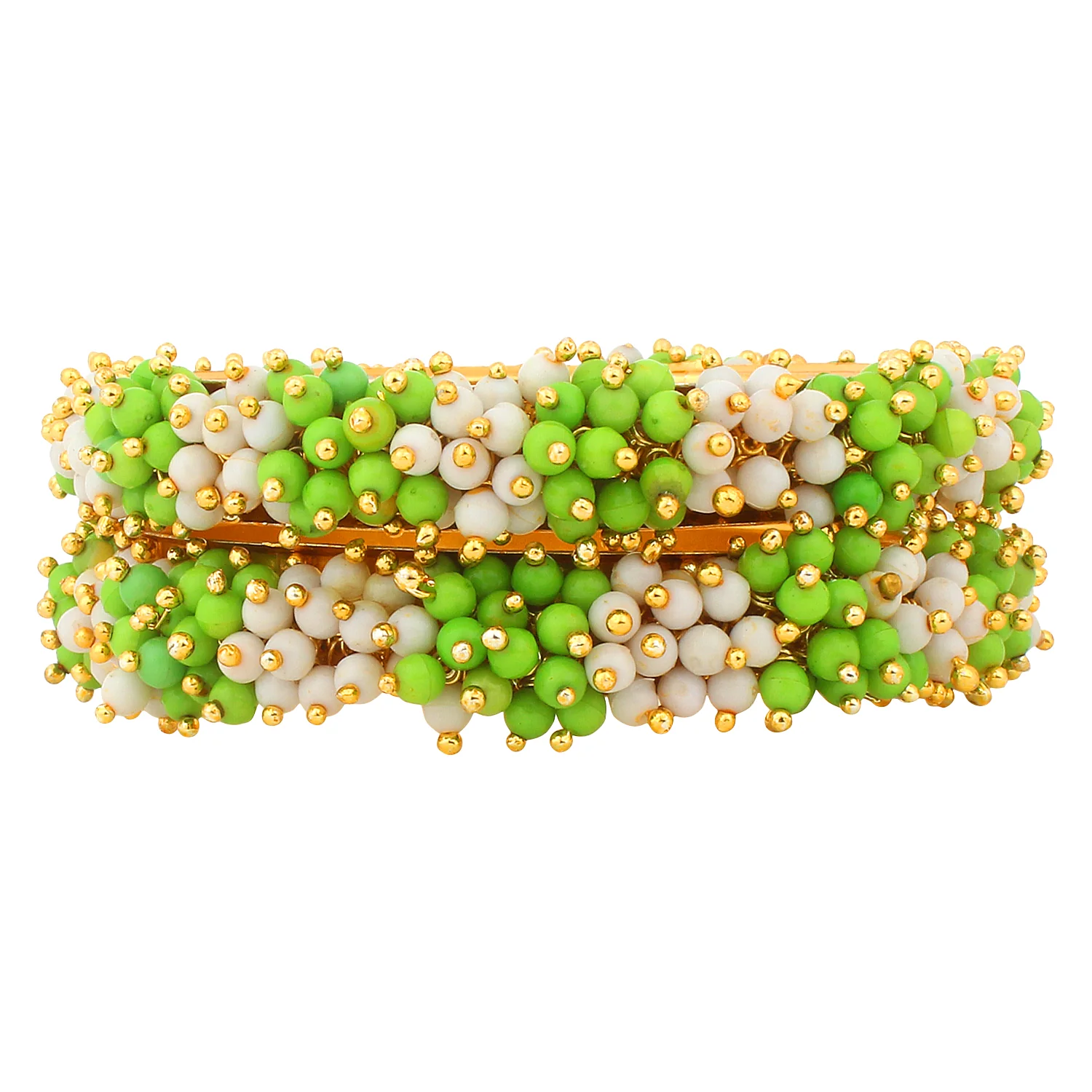 Traditional Gajra Bracelet with Two colour Combo by Leshya - Image 20