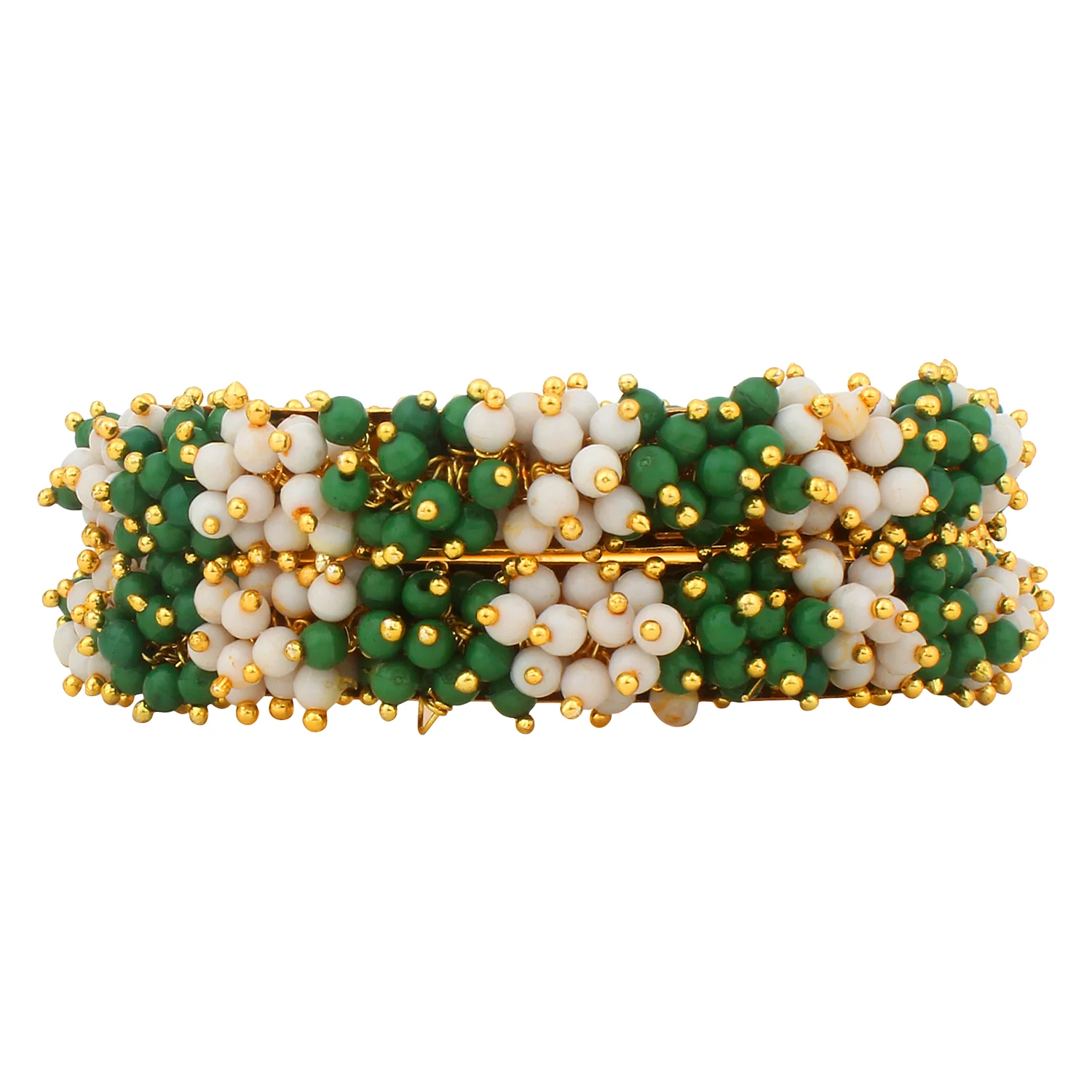Traditional Gajra Bracelet with Two colour Combo by Leshya - Image 22