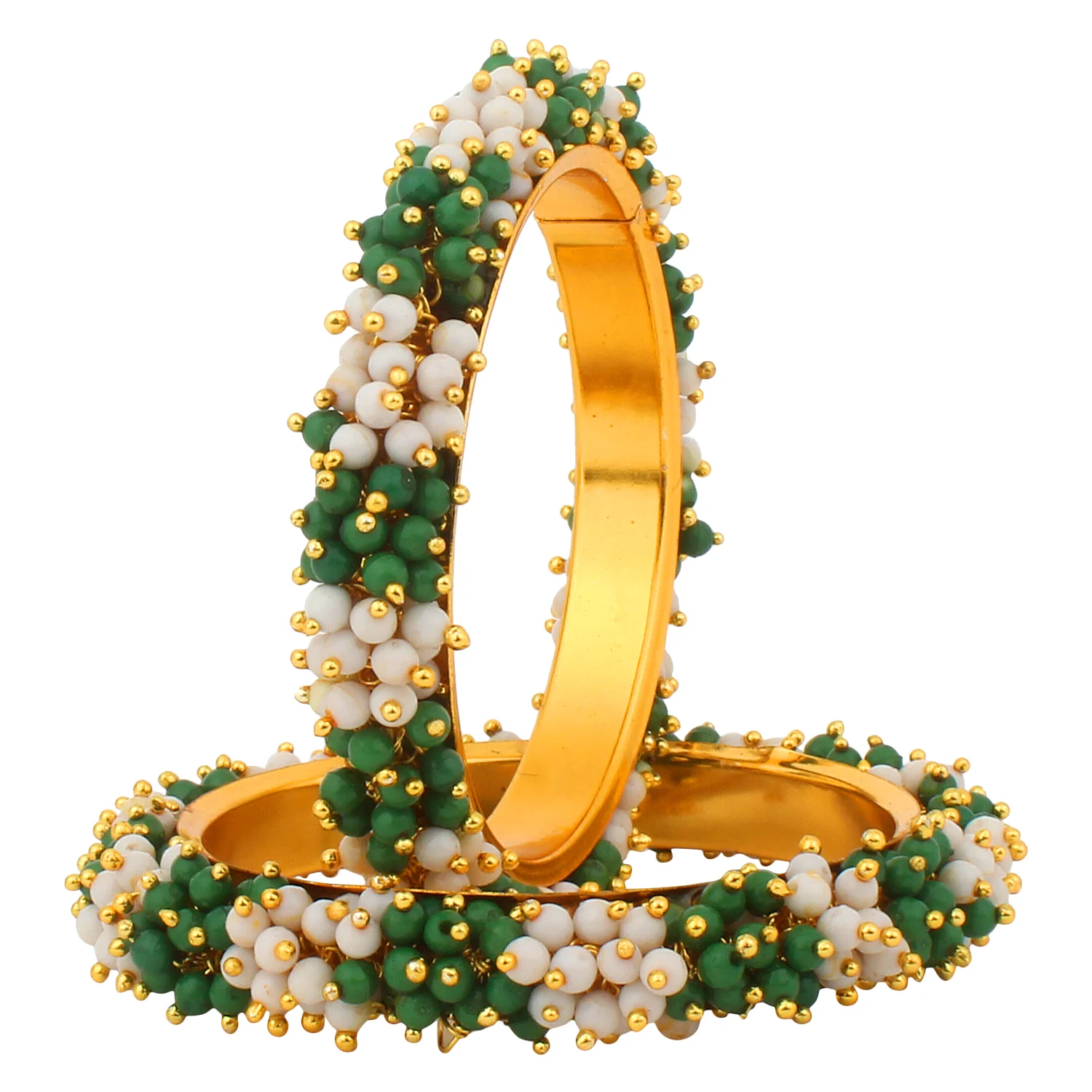 Traditional Gajra Bracelet with Two colour Combo by Leshya - Image 23