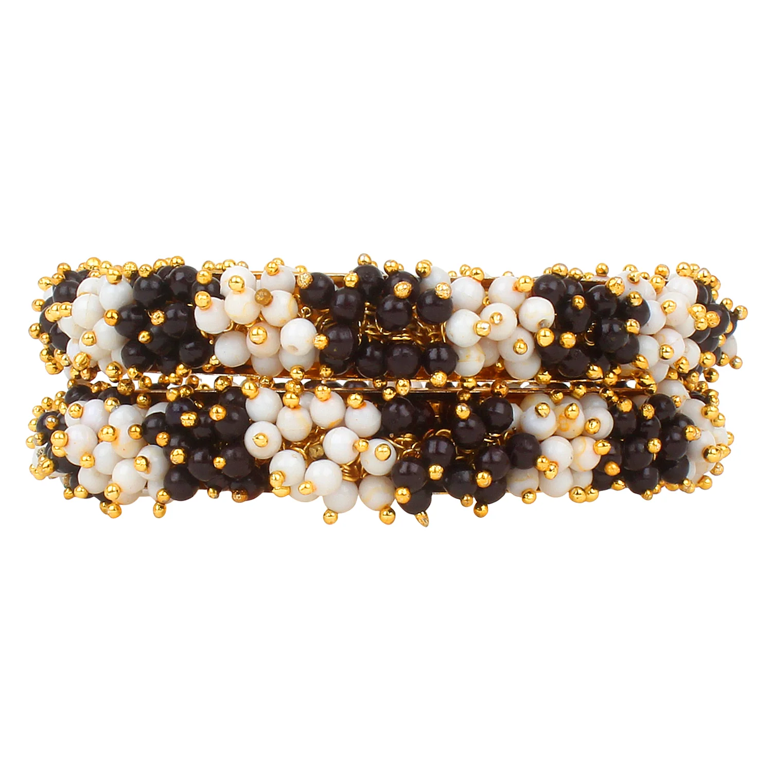 Traditional Gajra Bracelet with Two colour Combo by Leshya - Image 6