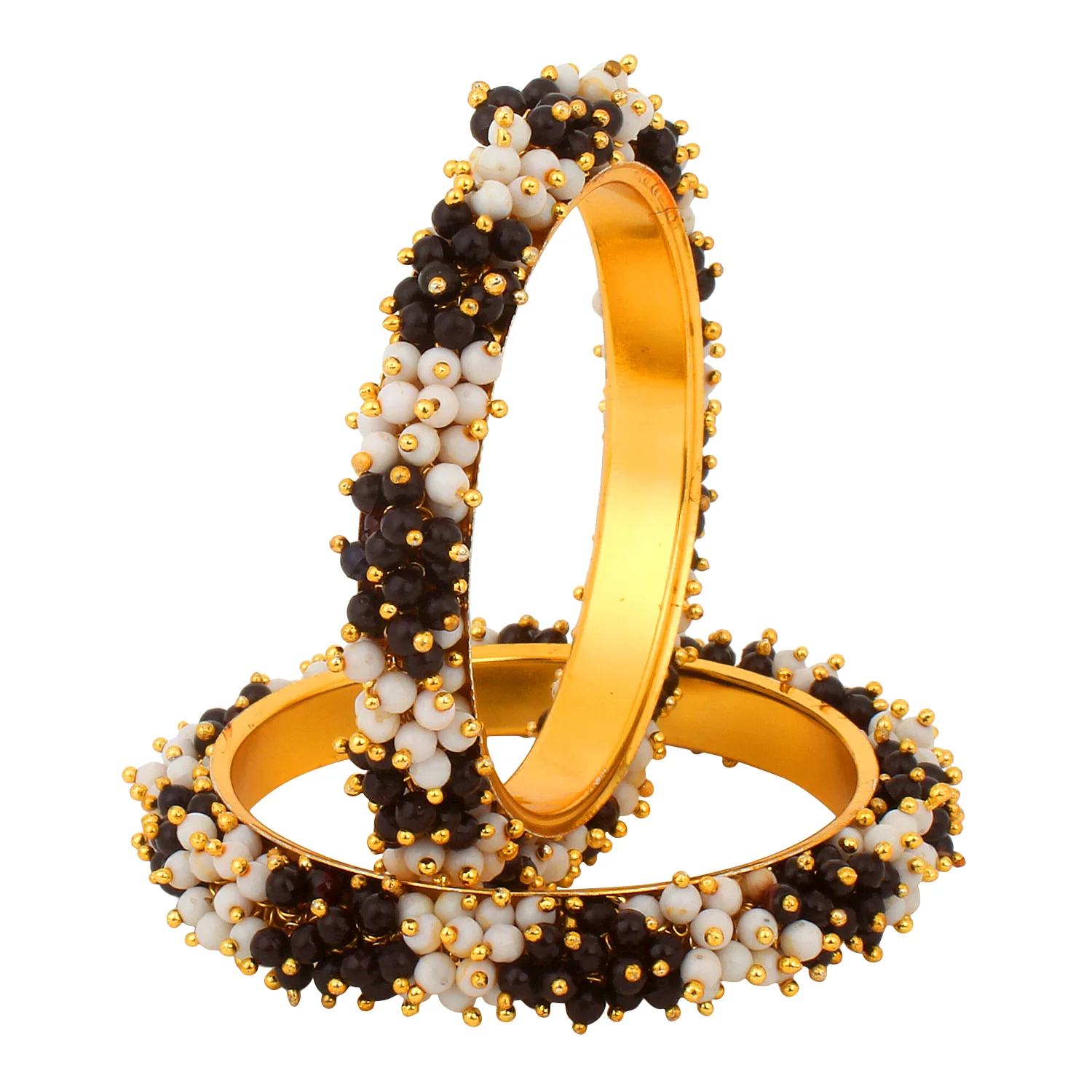 Traditional Gajra Bracelet with Two colour Combo by Leshya - Image 7