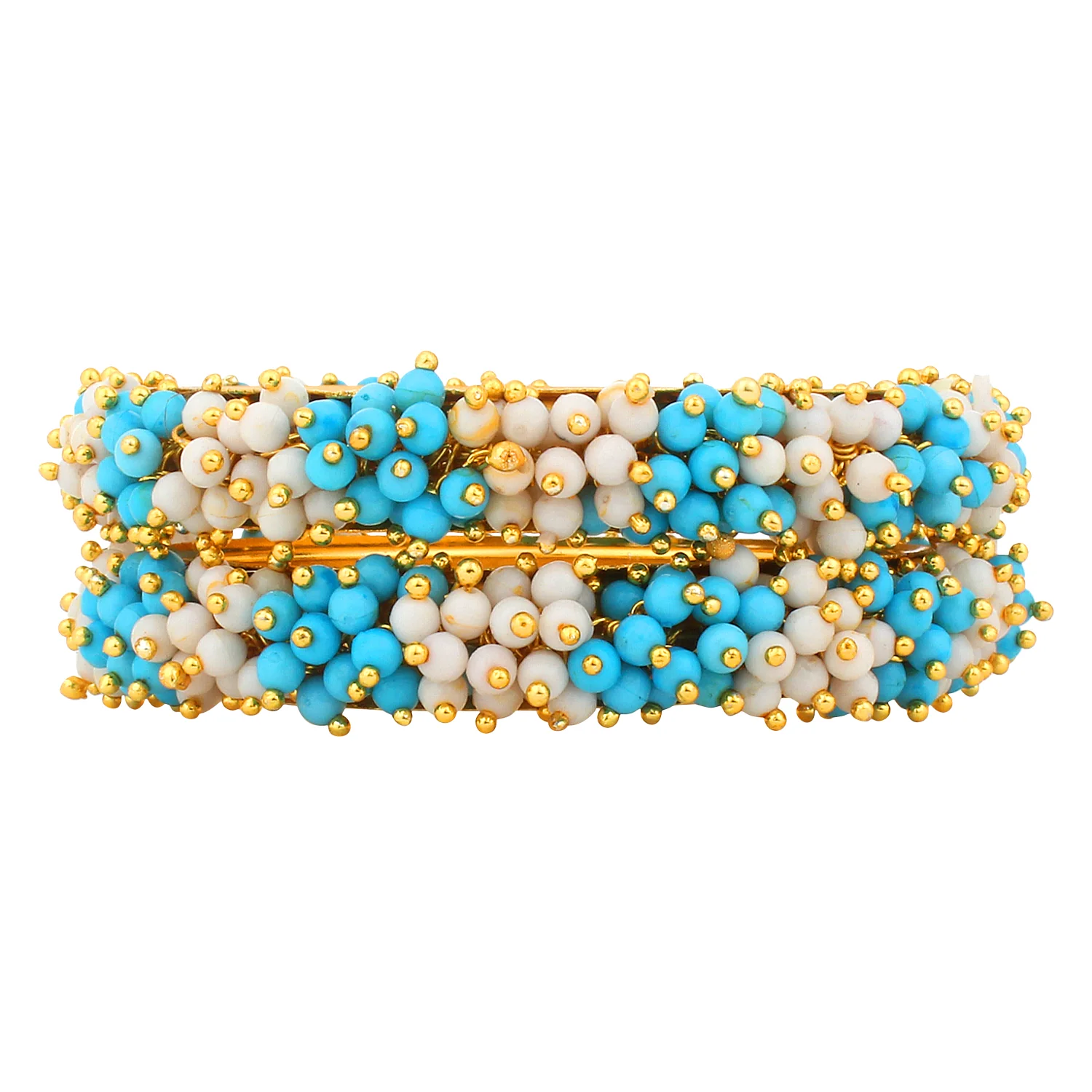 Traditional Gajra Bracelet with Two colour Combo by Leshya - Image 8