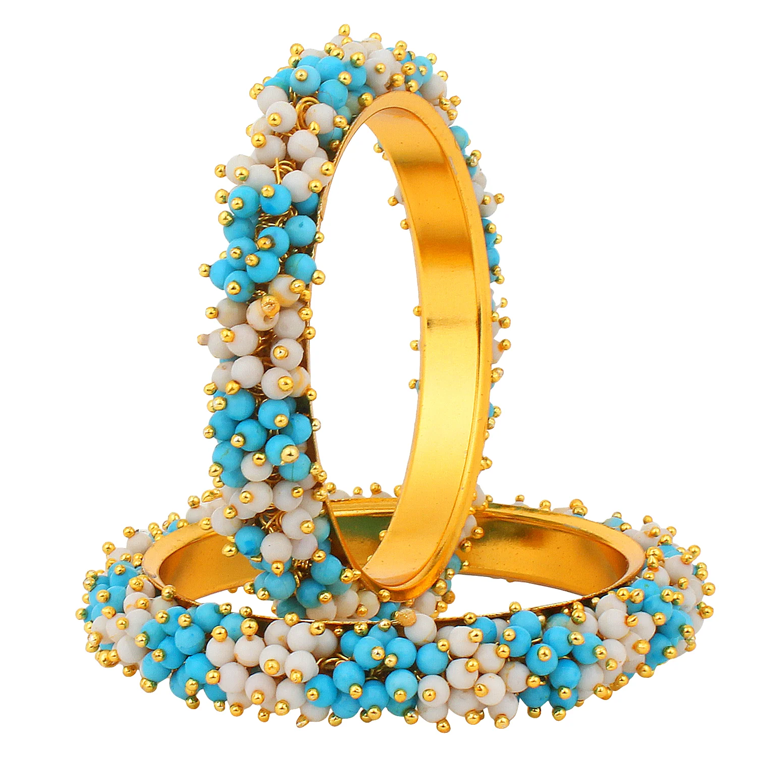 Traditional Gajra Bracelet with Two colour Combo by Leshya - Image 9