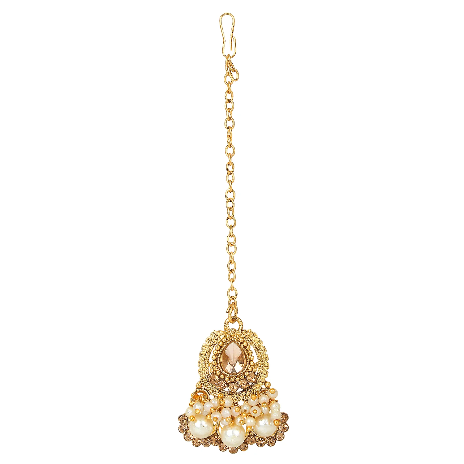 Traditional Golden Stone and Pearl and Bead border  by Leshya - Image 3