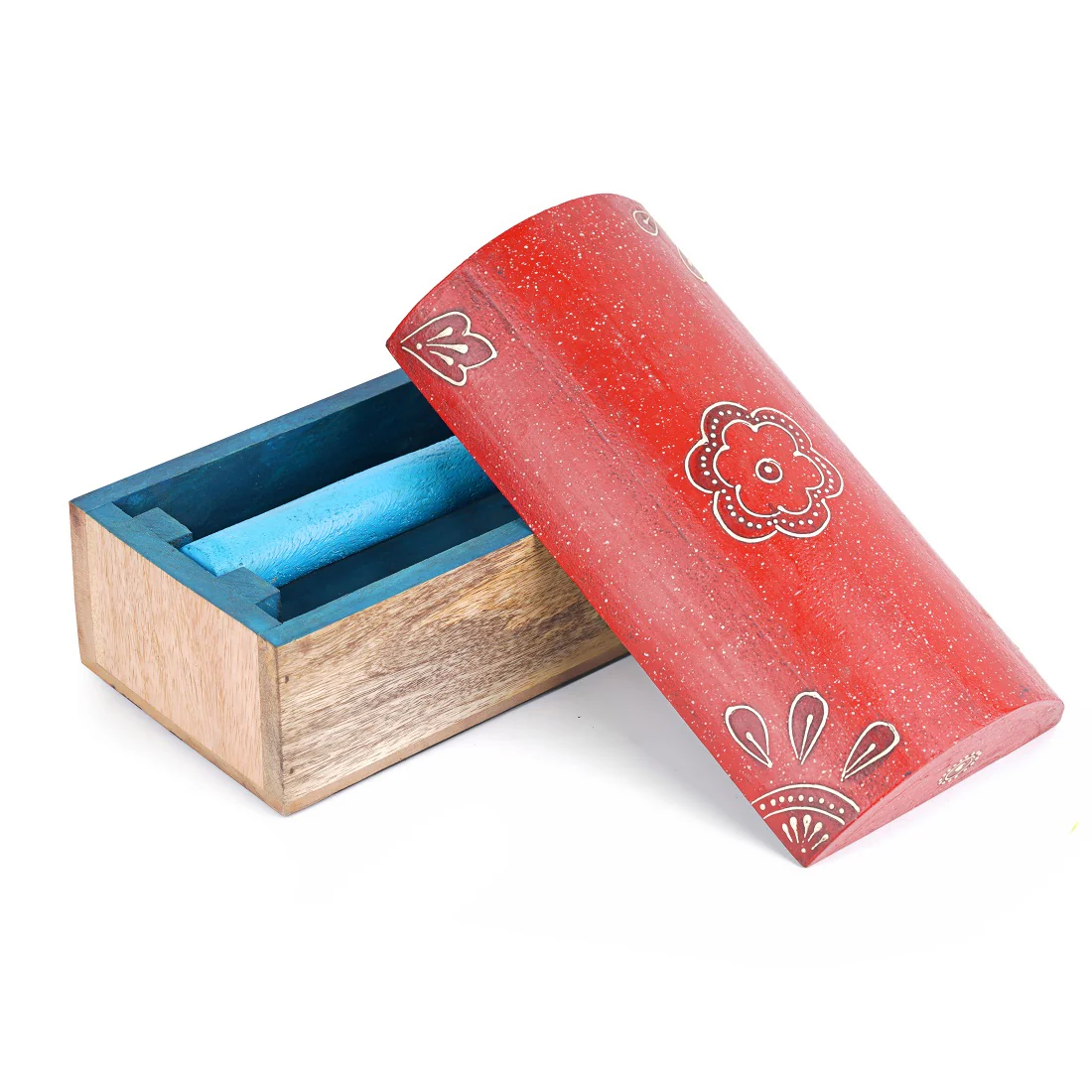 Traditional Hand Painted Indian Jewellery & Bangle Storage Box by Leshya - Image 4