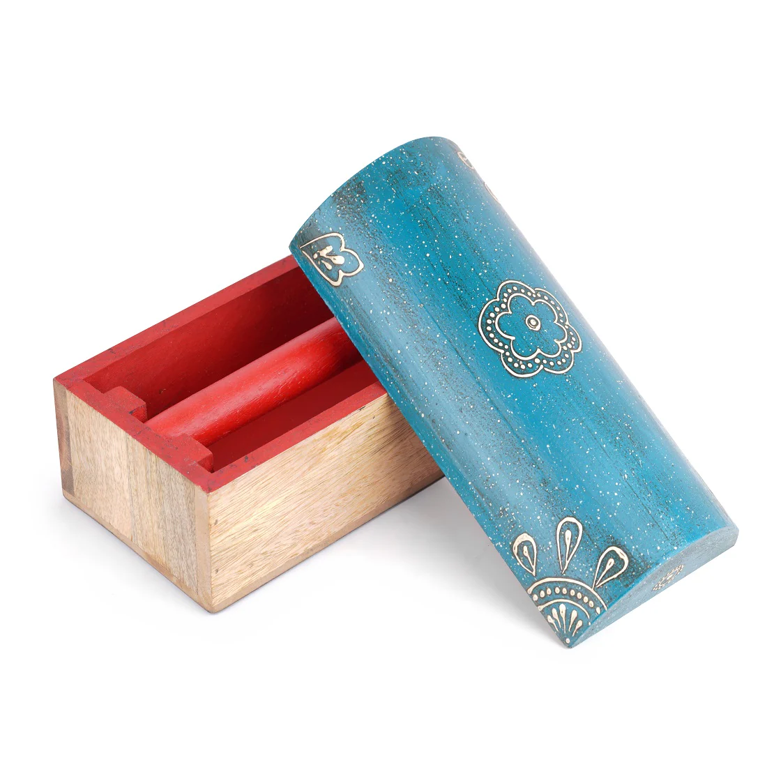 Traditional Hand Painted Indian Jewellery & Bangle Storage Box by Leshya - Image 6