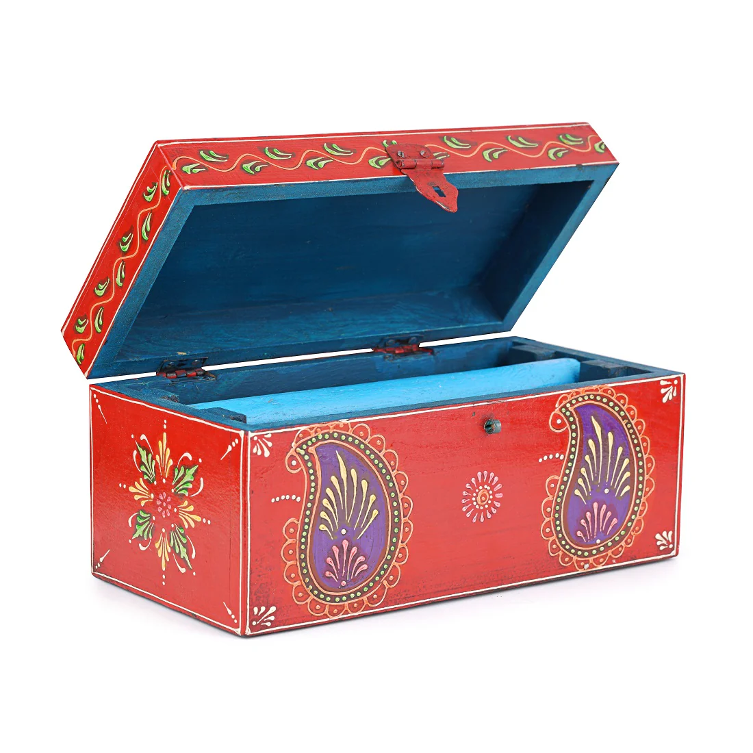 Traditional Hand Painted Indian Jewellery & Bangle Storage Box by Leshya - Image 2