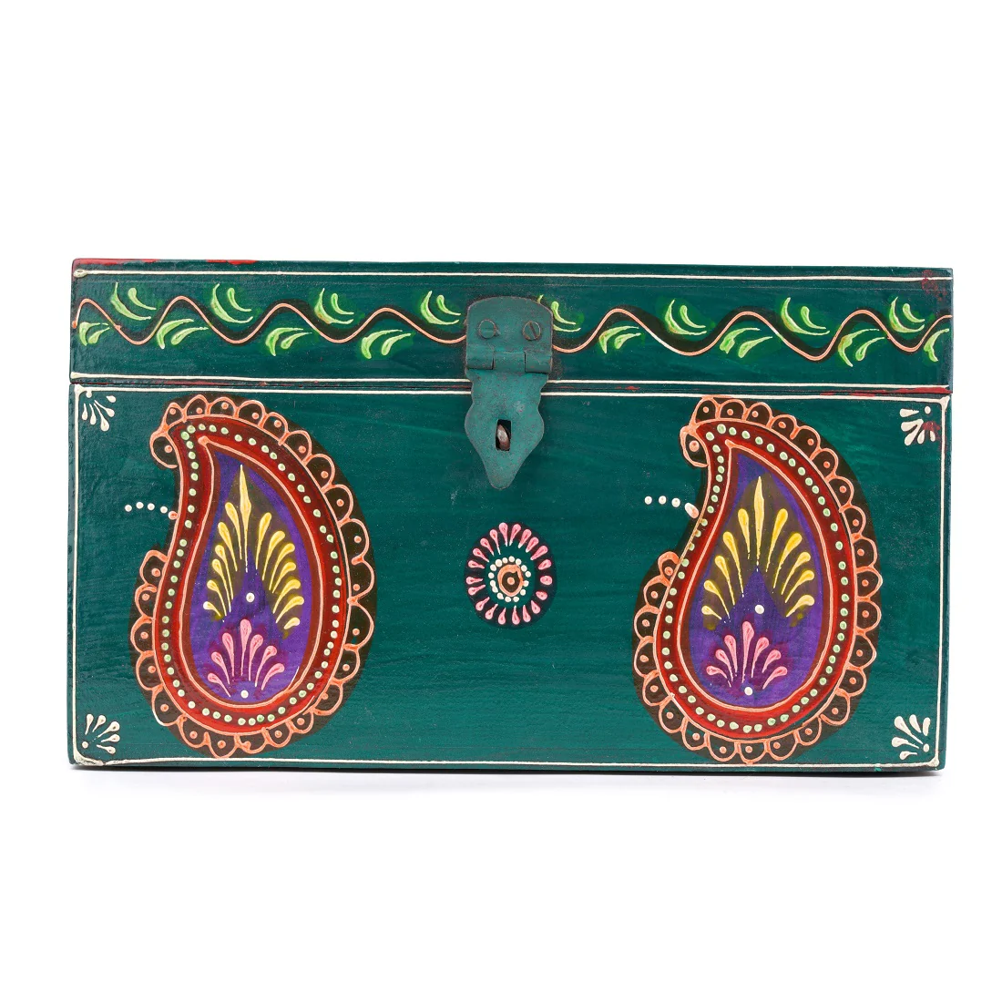 Traditional Hand Painted Indian Jewellery & Bangle Storage Box by Leshya - Image 3