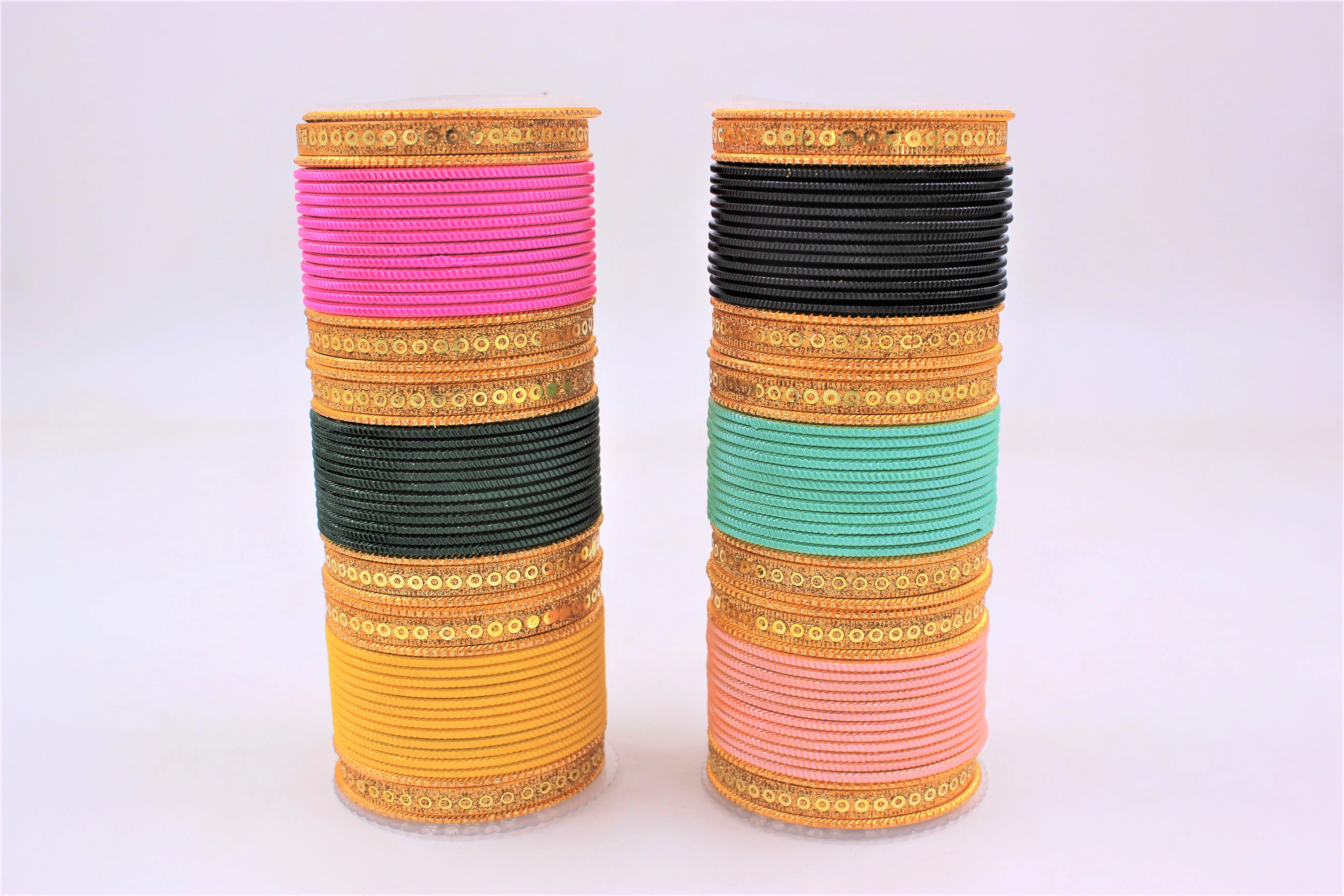 Traditional Indian Bangle Stacks with Multiple colours and Kada for Partywear - Image 2