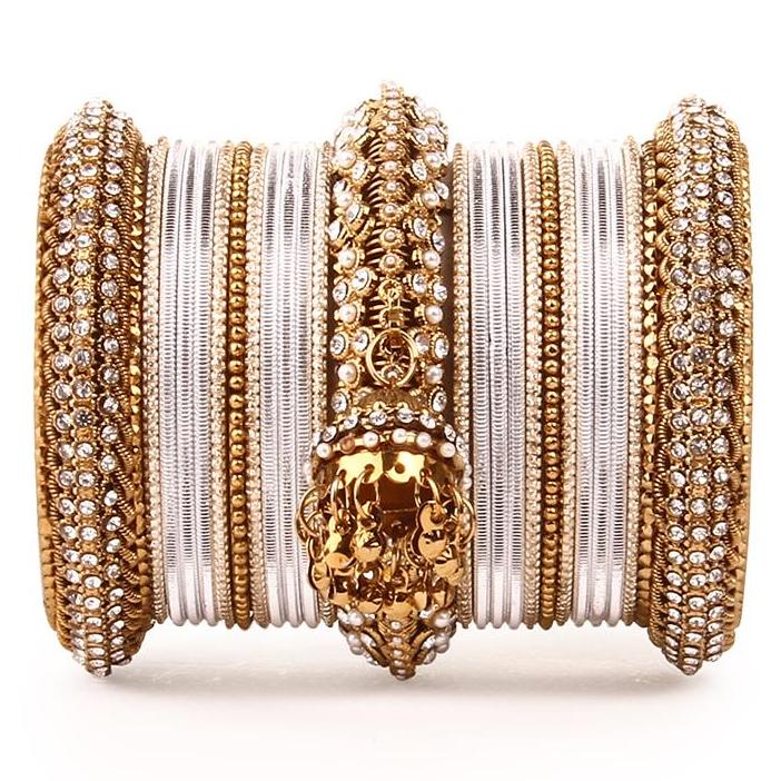 Set of 2 Traditional Jhumki Bangle Set - Image 13