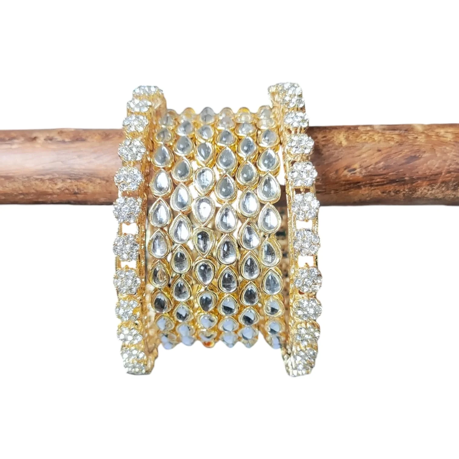 Traditional Kundan Kada set by Leshya - Image 3