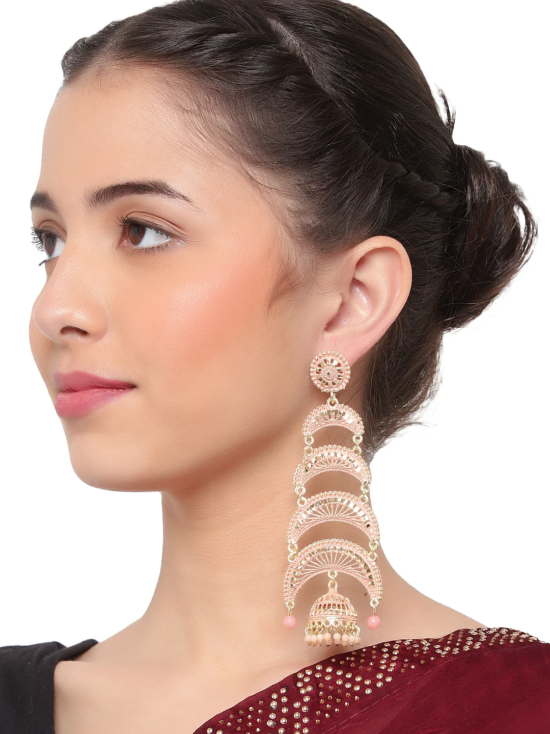Traditional Long Earring by Leshya - Image 2