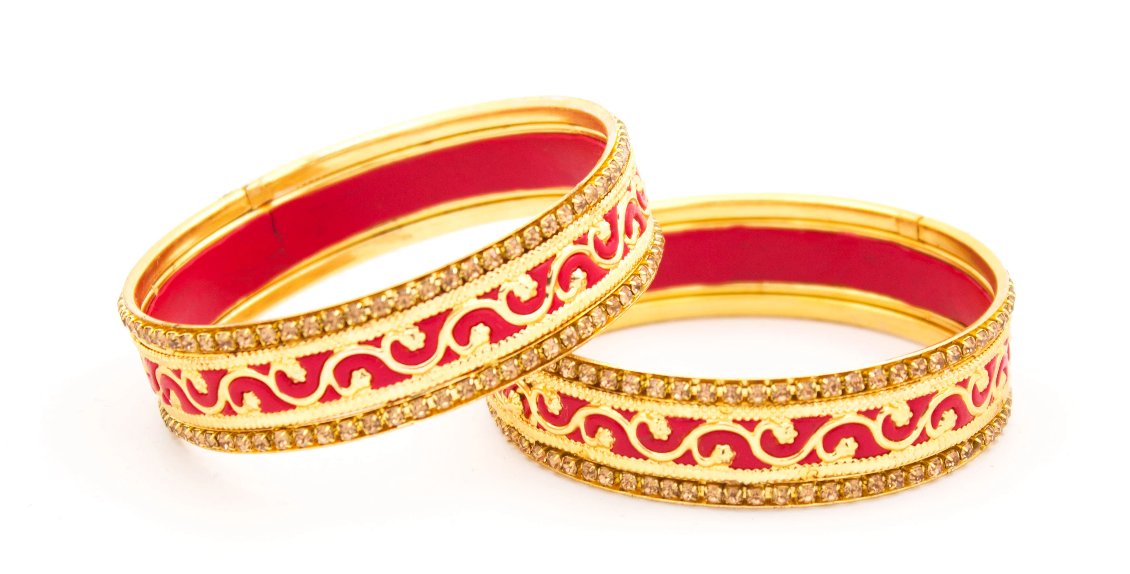 Traditional Meenakari Bracelet pair by Leshya - Image 5