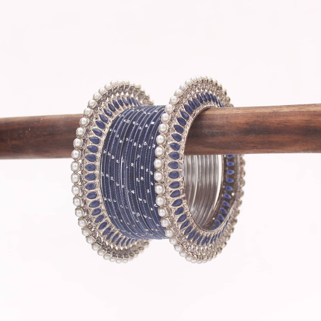 Traditional Pearl Bangles set for One Hand - Image 2
