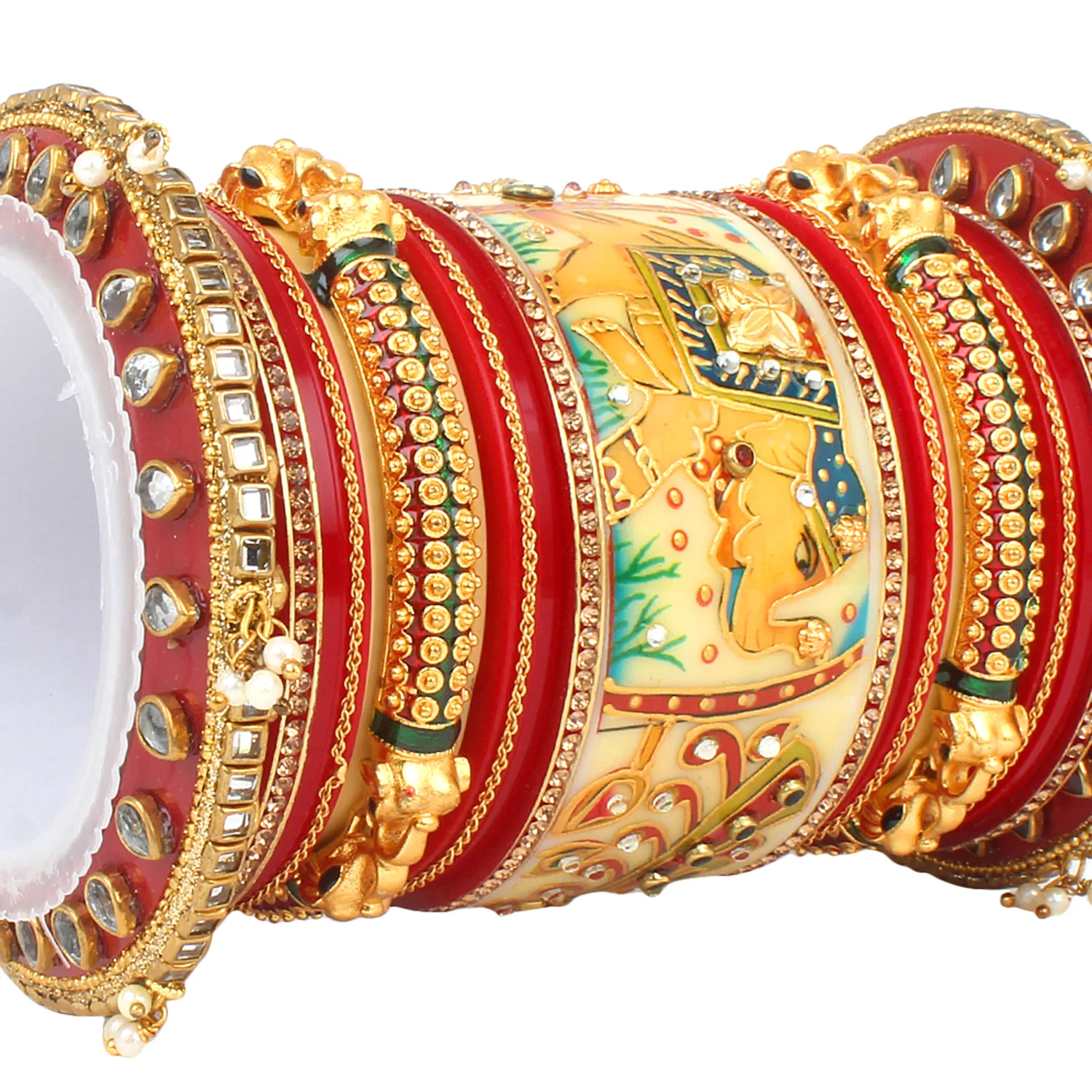 Traditional Rajasthani Bridal Chura by Leshya - Image 3