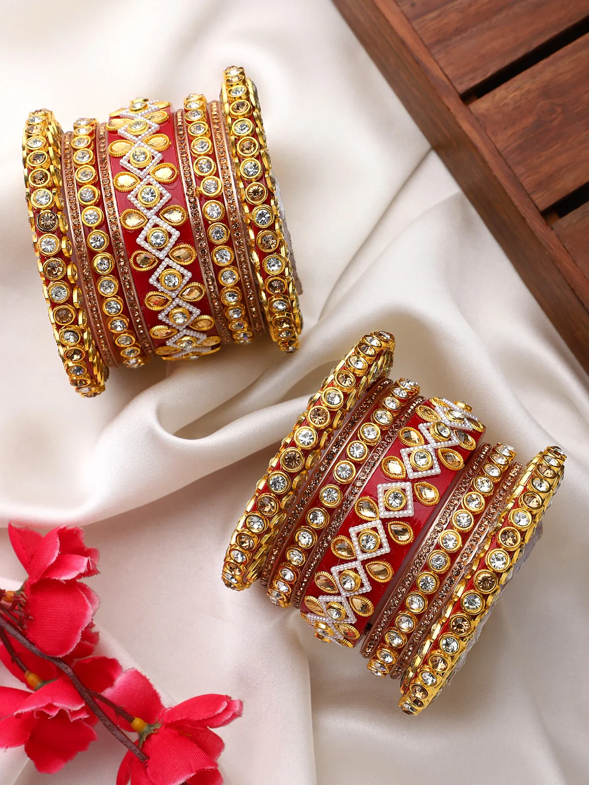 Traditional Rajasthani Bridal Chura by Leshya - Image 2