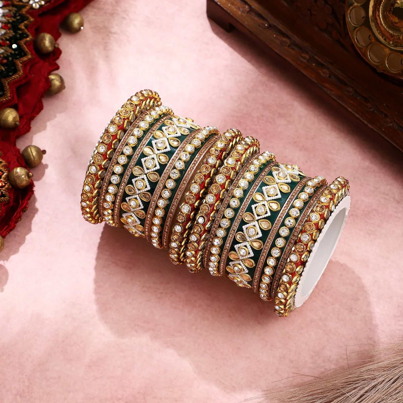 Traditional Rajasthani Bridal Chura by Leshya - Image 4