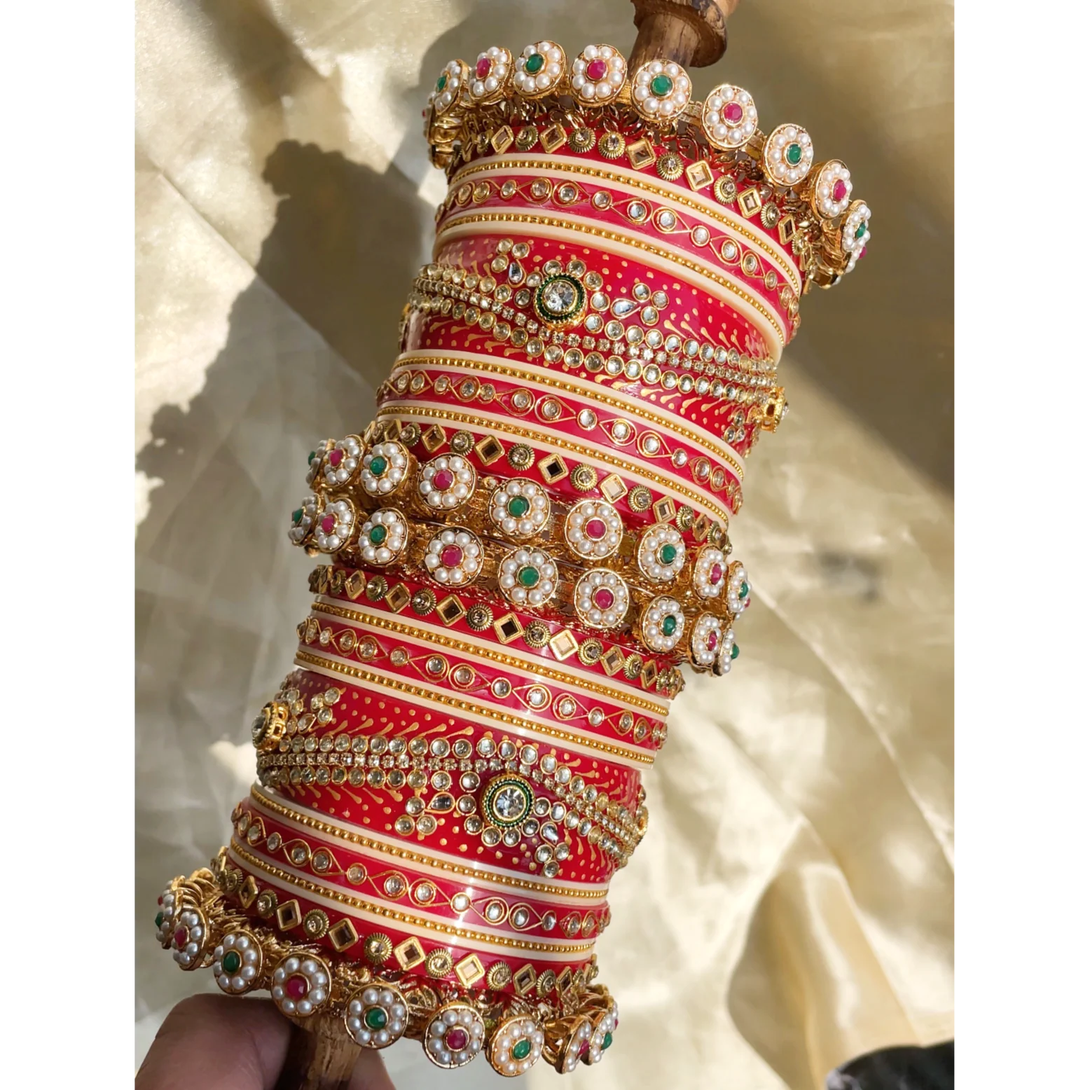 Traditional Rajasthani Bridal Chura by Leshya - Image 2