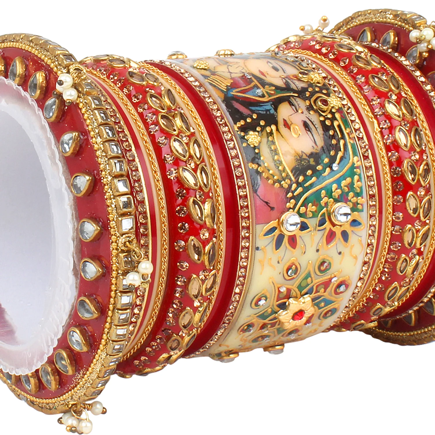 Traditional Rajasthani Bridal Chura by Leshya - Image 3