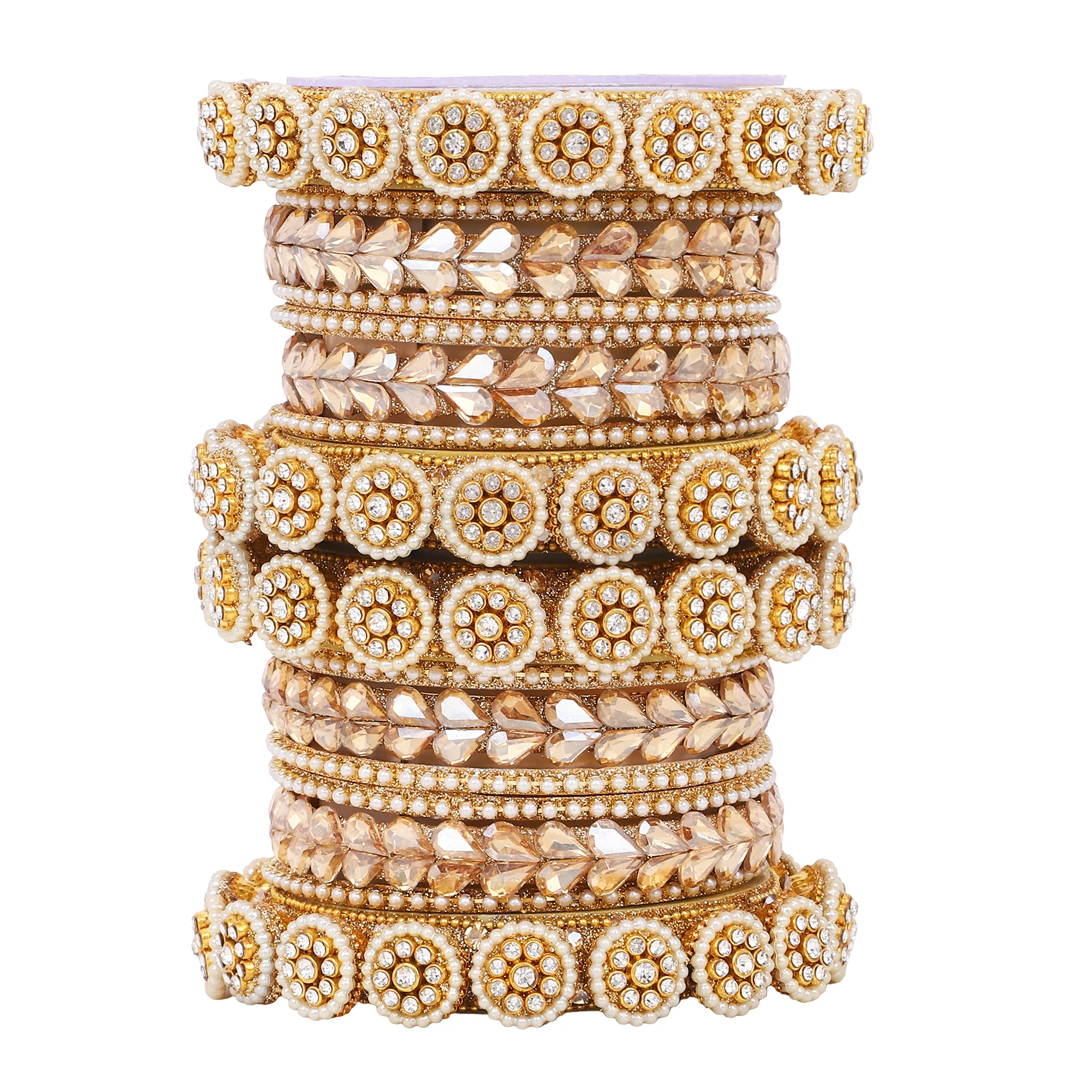 Traditional Rajasthani Bridal Chura with pacheli kada by Leshya - Image 2