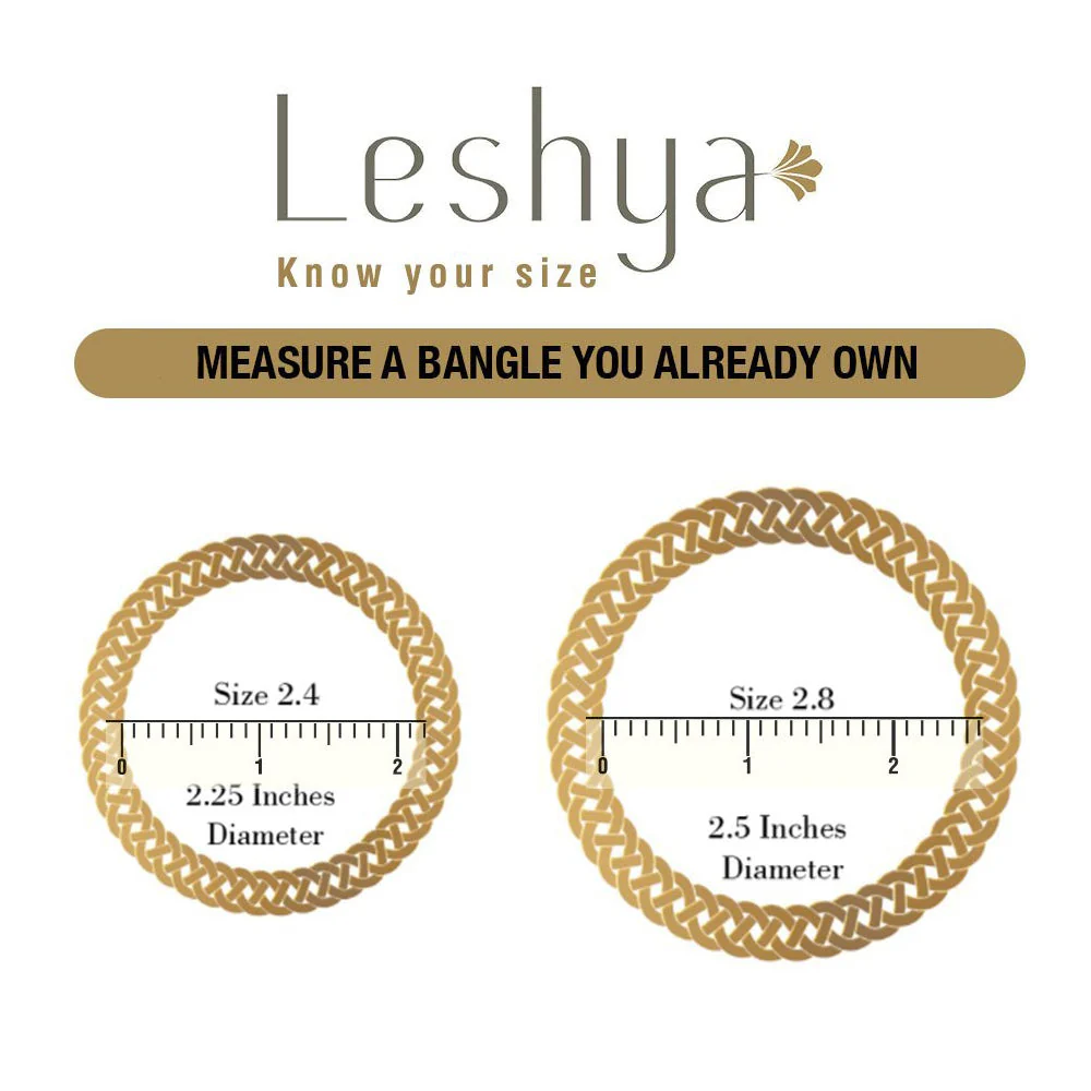 Traditional Shining Jhumki Bangle Set For Two Hands - Image 25
