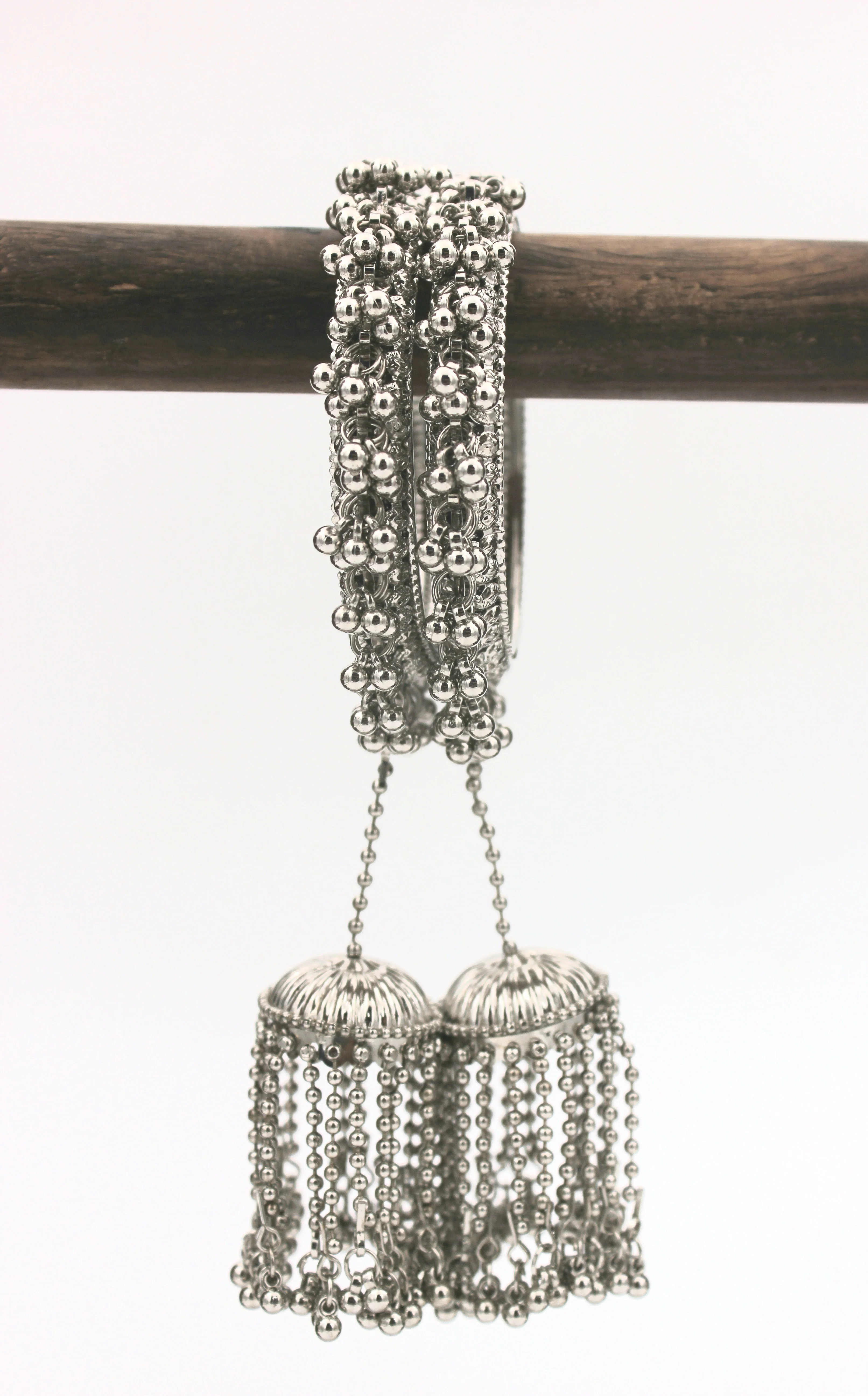 Traditional Silver Ghungroo by Leshya - Image 2