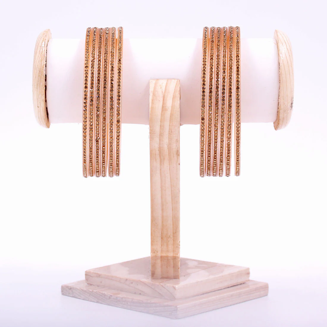 Traditional Stone Bangles for Bridal Chura Mixing by Leshya - Image 3