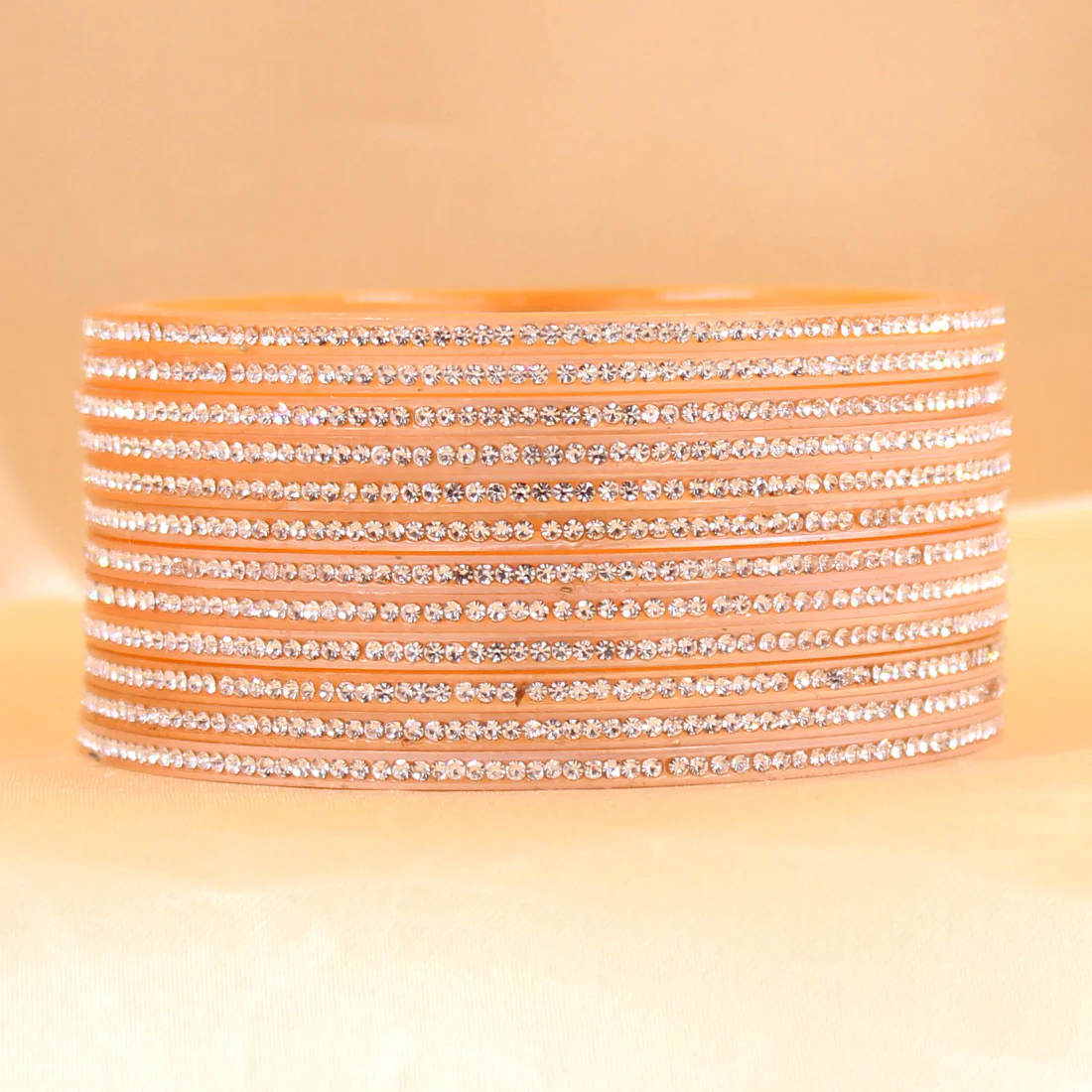 Traditional Stone Bangles for Bridal Chura Mixing by Leshya - Image 5