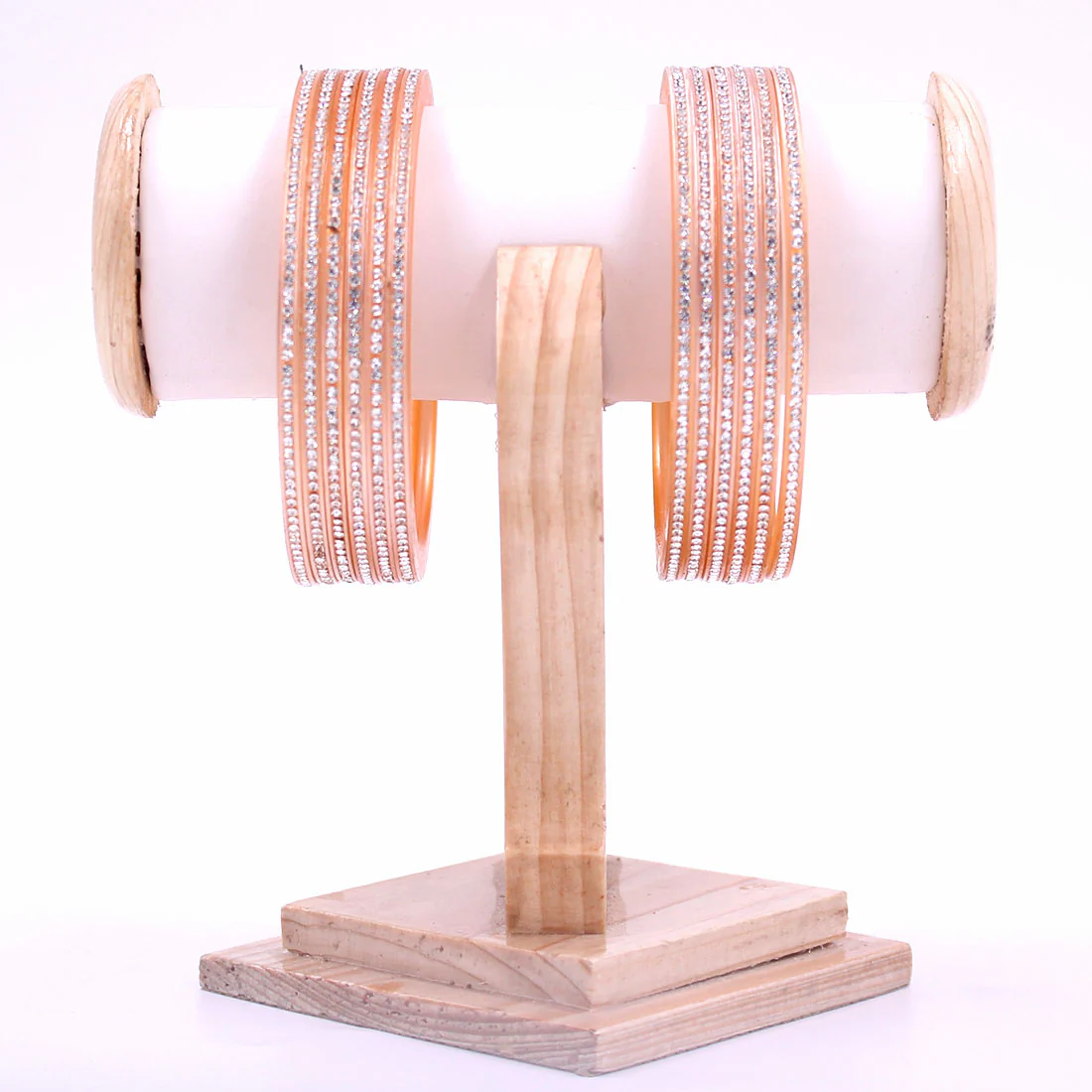 Traditional Stone Bangles for Bridal Chura Mixing by Leshya - Image 6