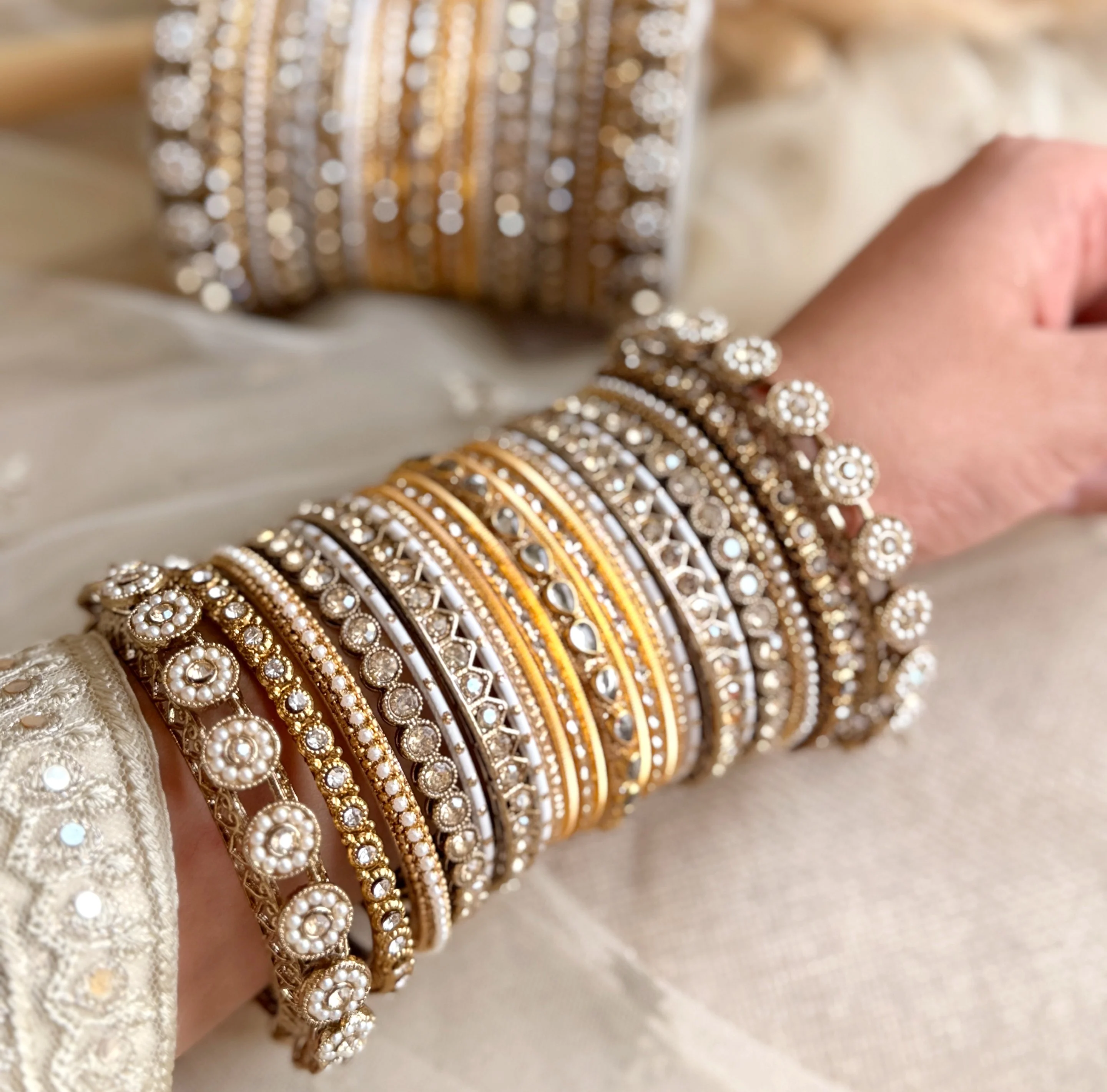 Traditional Style Bangle set for two hands by Leshya - Image 3