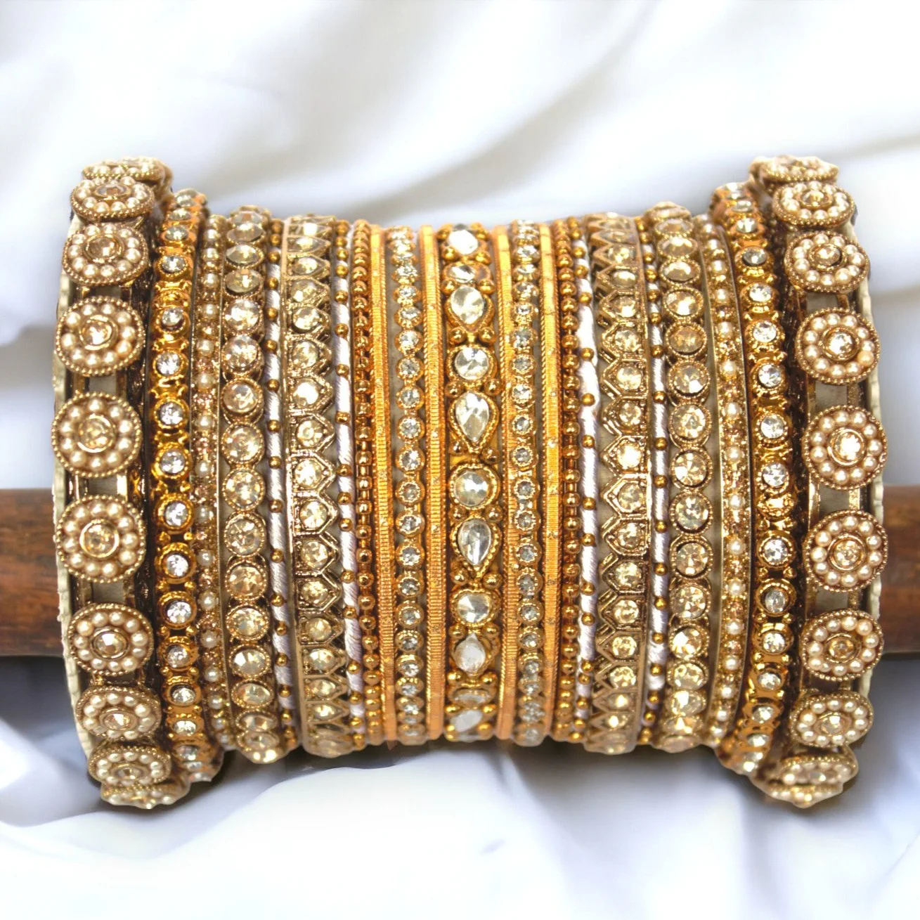 Traditional Style Bangle set for two hands by Leshya - Image 4