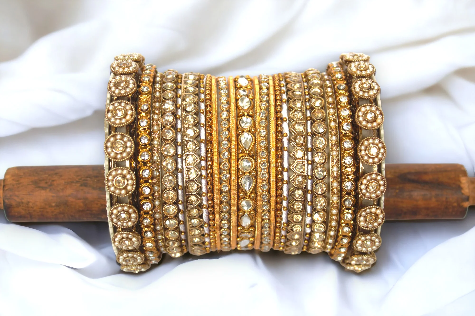 Traditional Style Bangle set for two hands by Leshya - Image 6