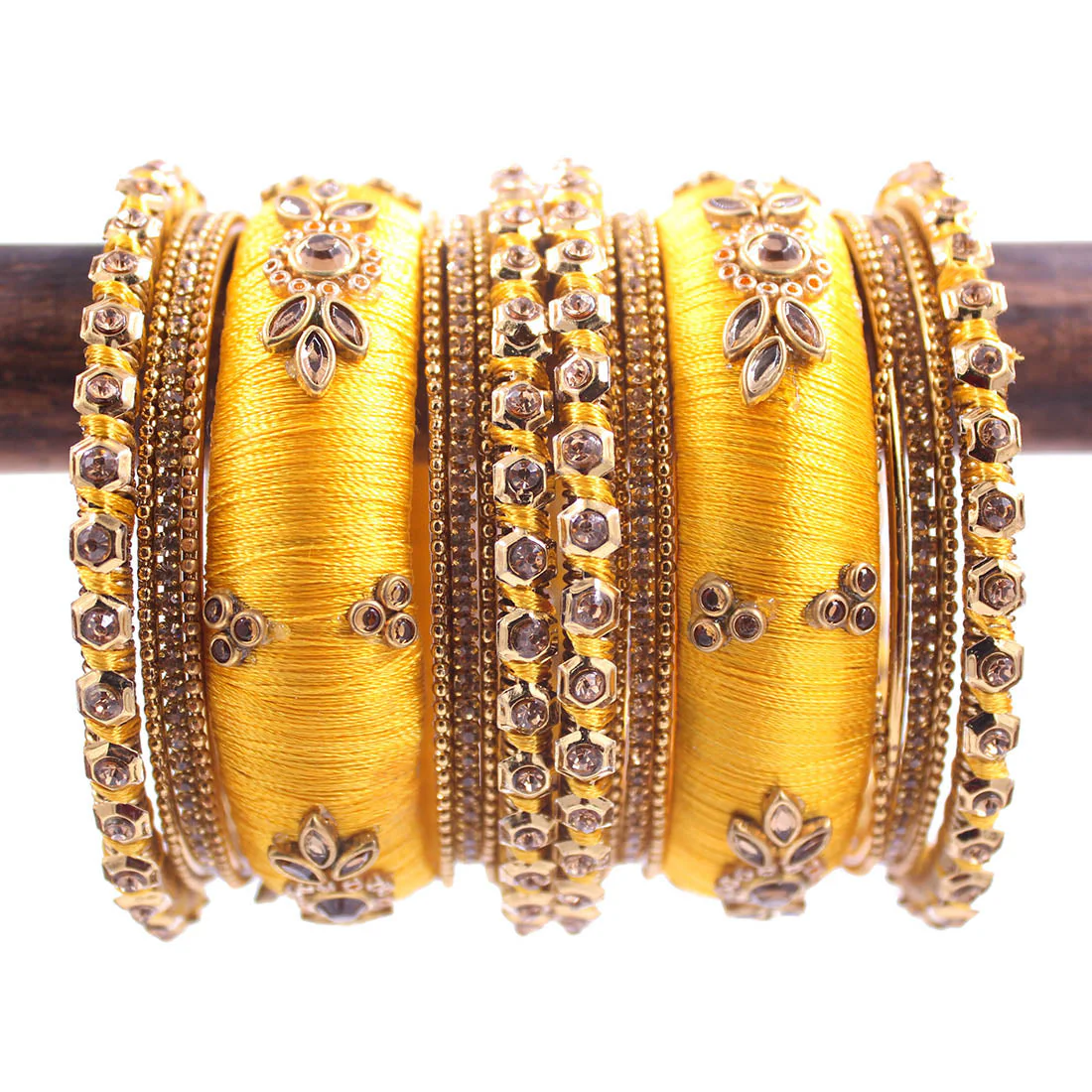 Traditional Thread Bangle set for Both hands by Leshya - Image 11