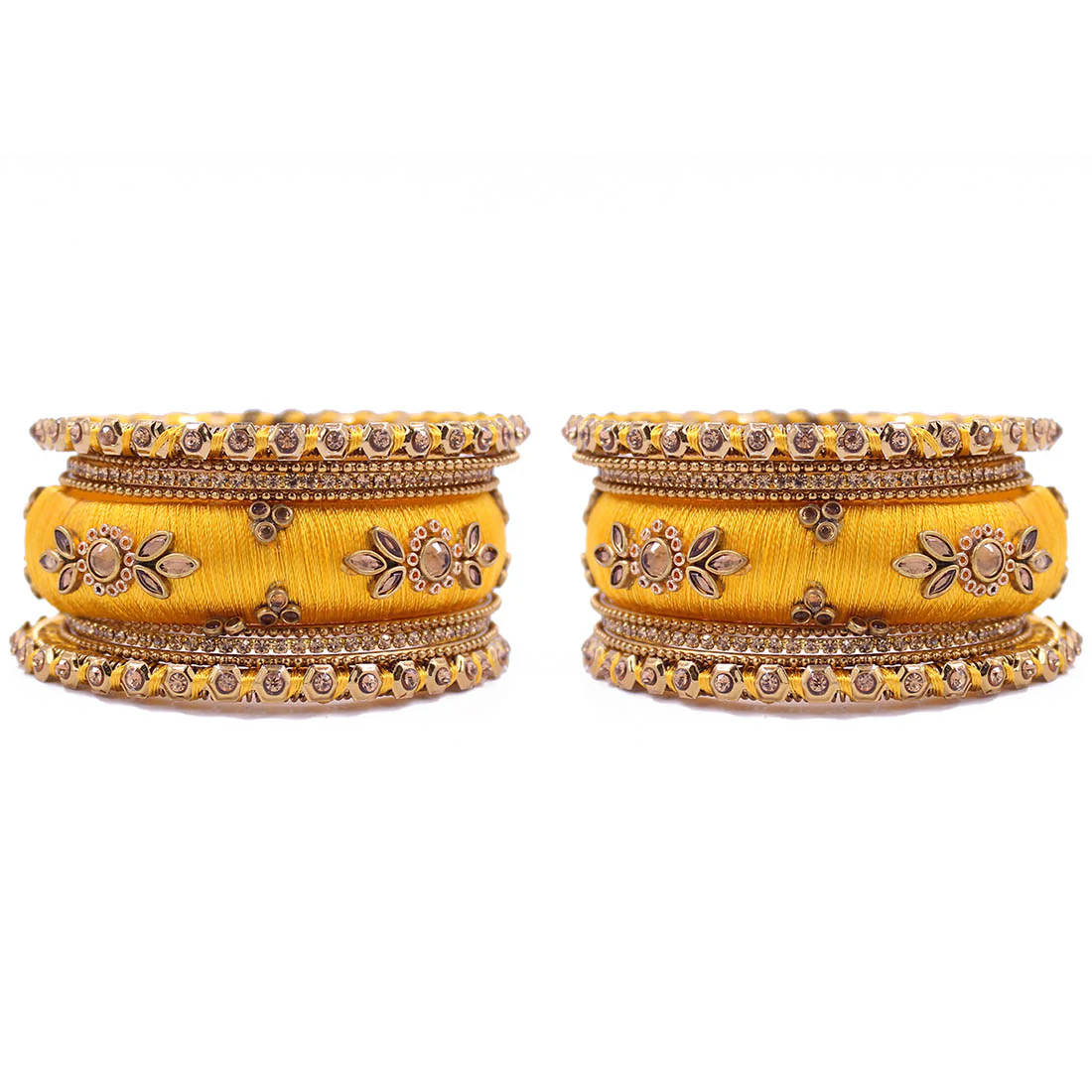 Traditional Thread Bangle set for Both hands by Leshya - Image 12