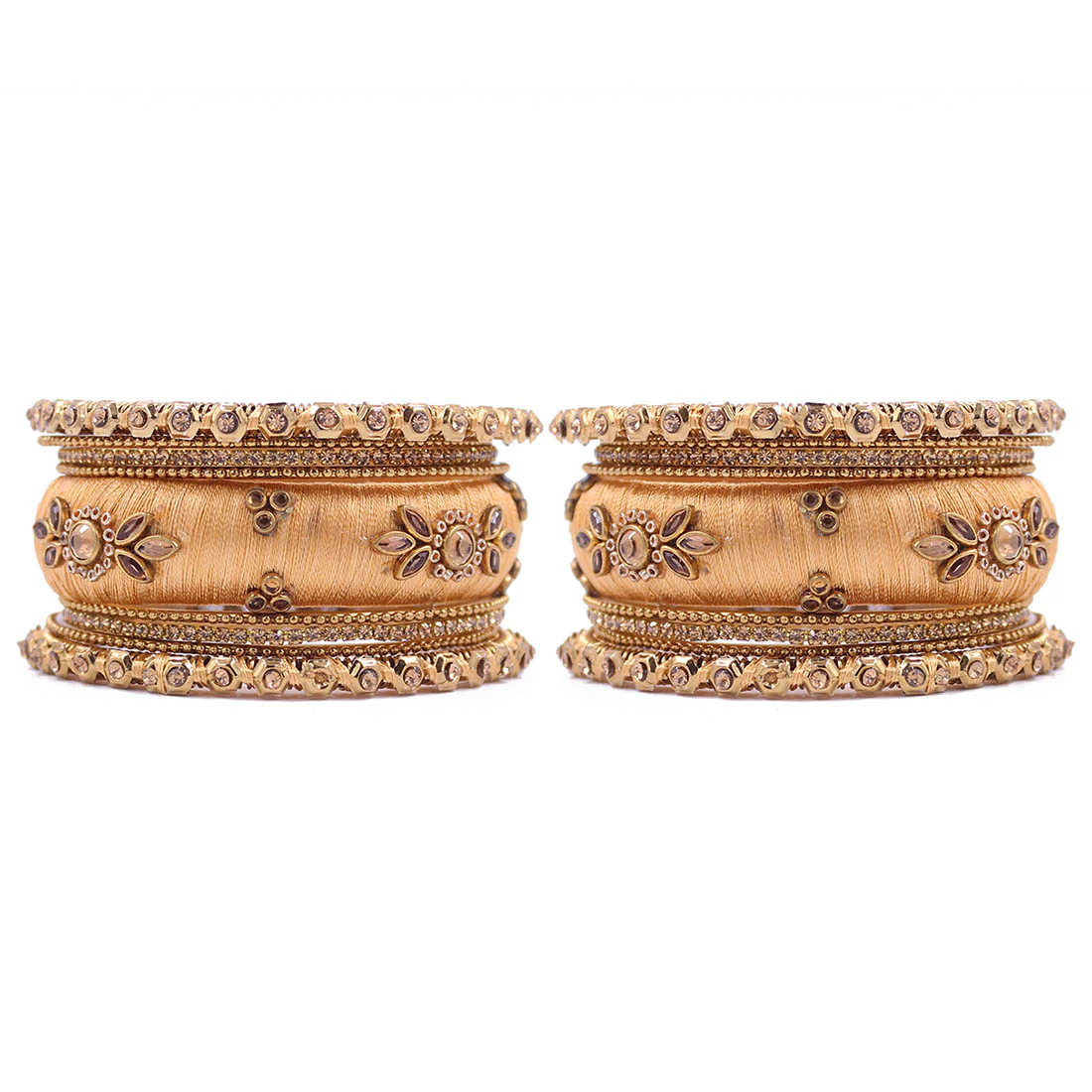 Traditional Thread Bangle set for Both hands by Leshya - Image 2