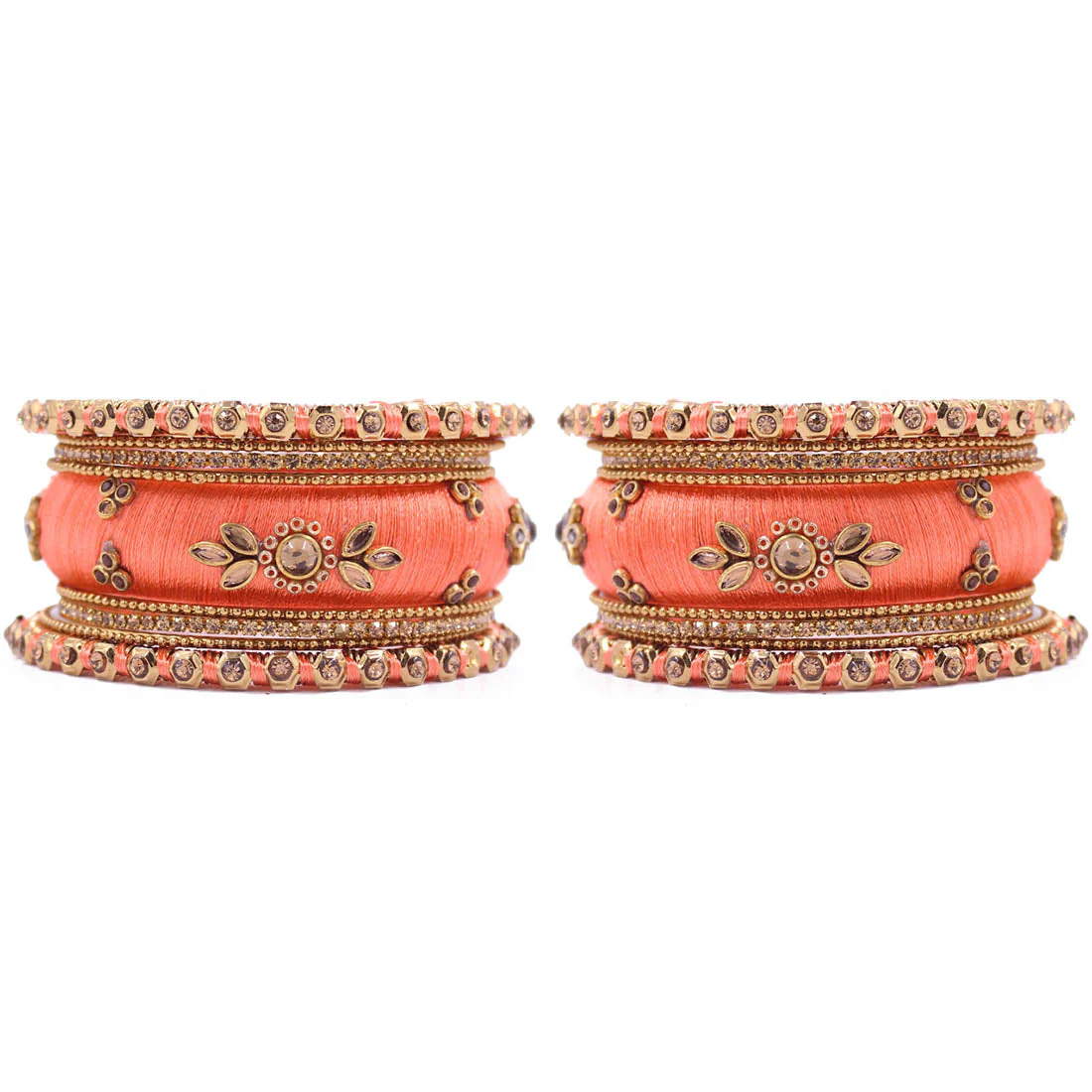 Traditional Thread Bangle set for Both hands by Leshya - Image 10