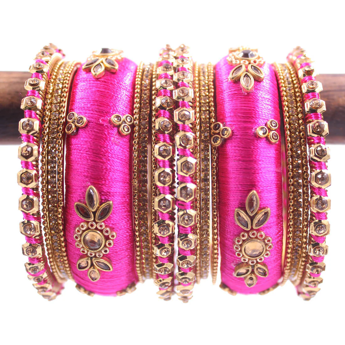 Traditional Thread Bangle set for Both hands by Leshya - Image 3