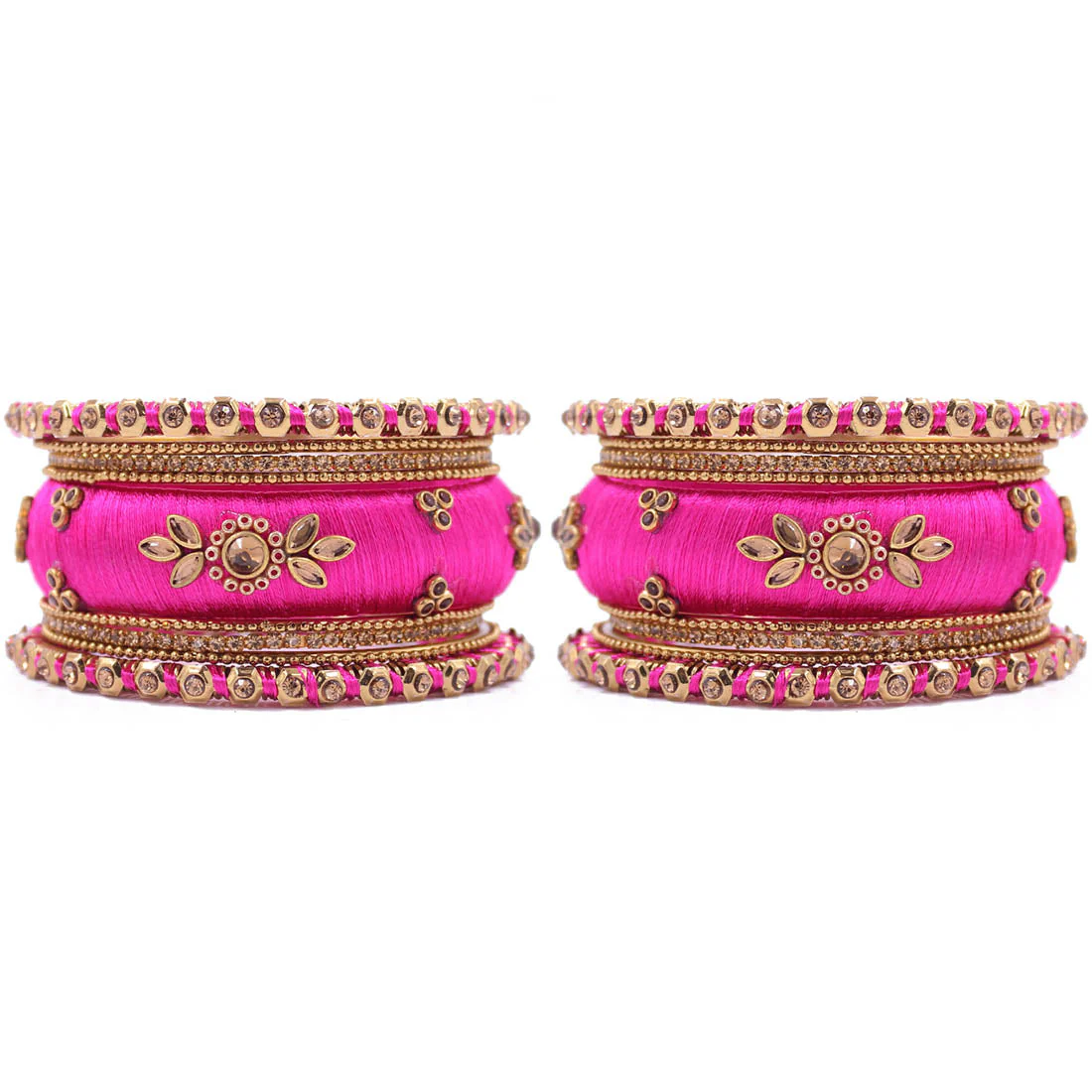 Traditional Thread Bangle set for Both hands by Leshya - Image 4