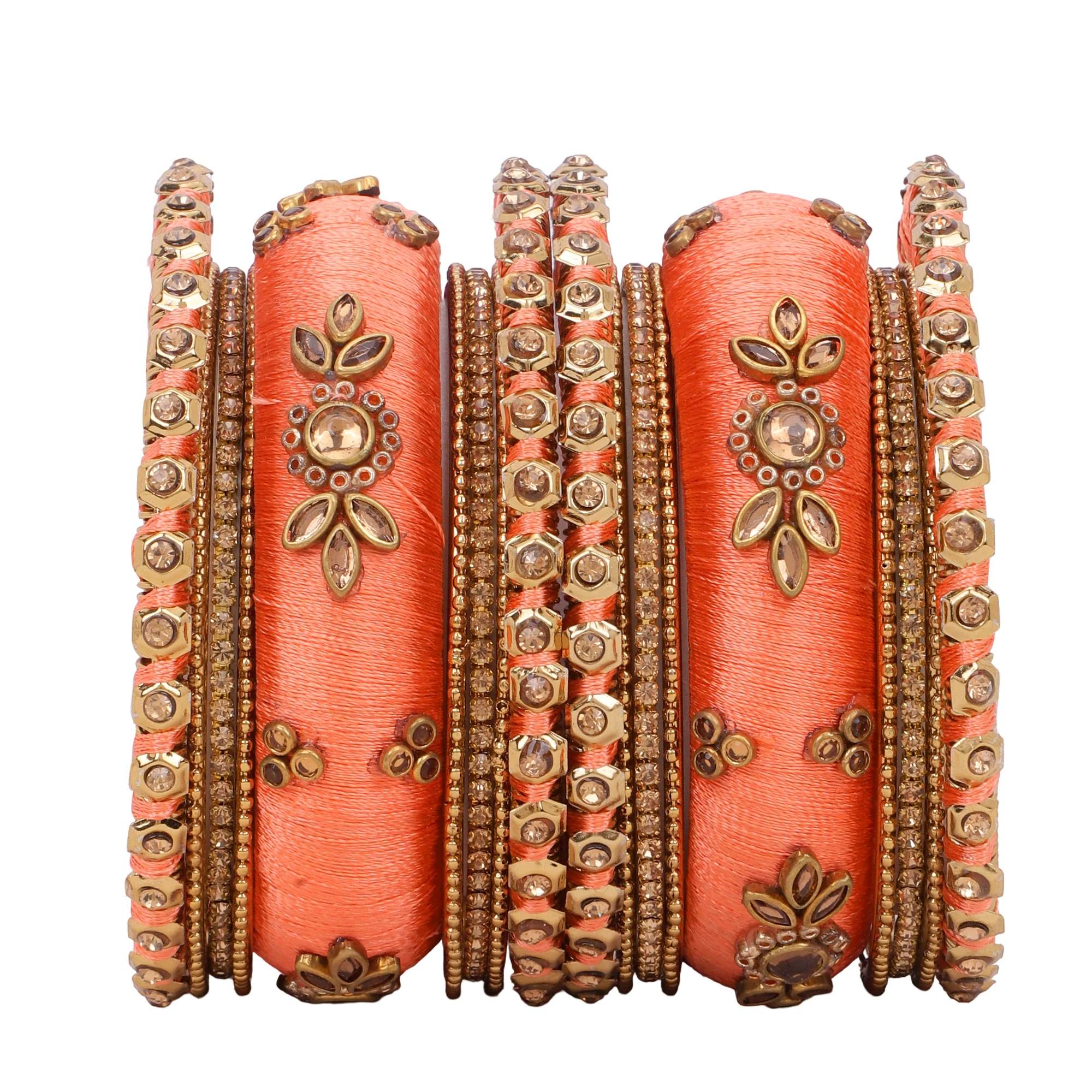 Traditional Thread Bangle set for Both hands by Leshya - Image 11