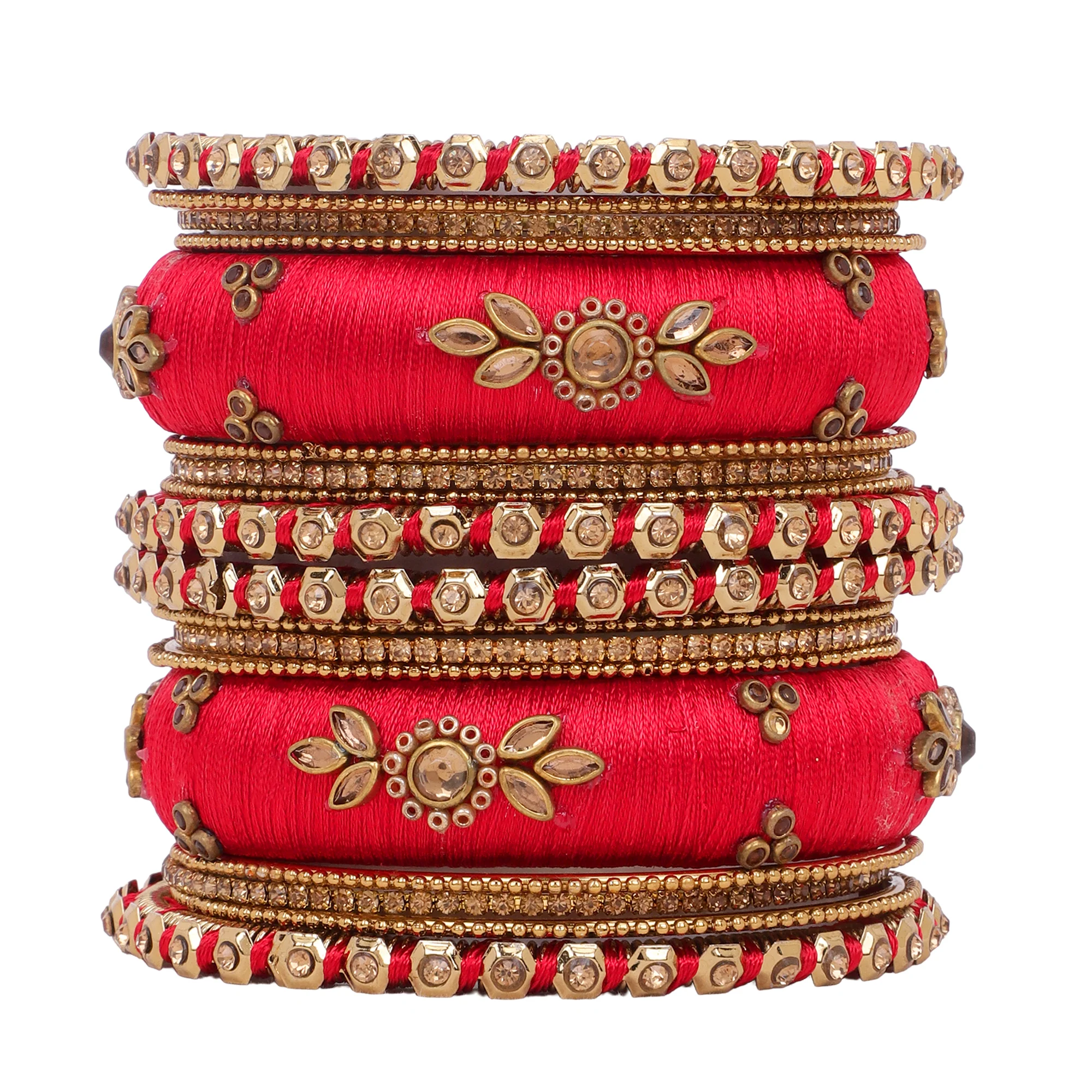 Traditional Thread Bangle set for Both hands by Leshya - Image 2