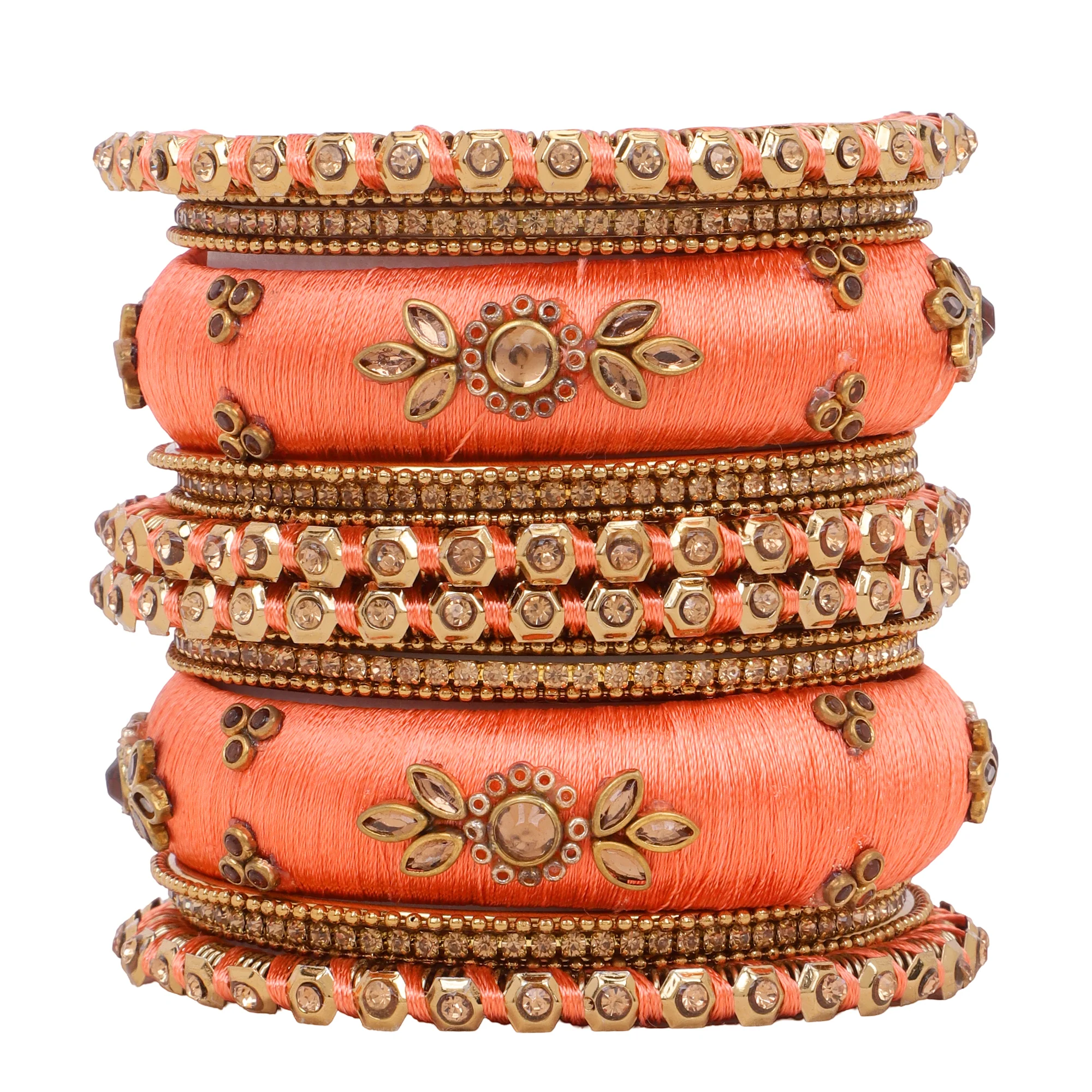 Traditional Thread Bangle set for Both hands by Leshya - Image 3