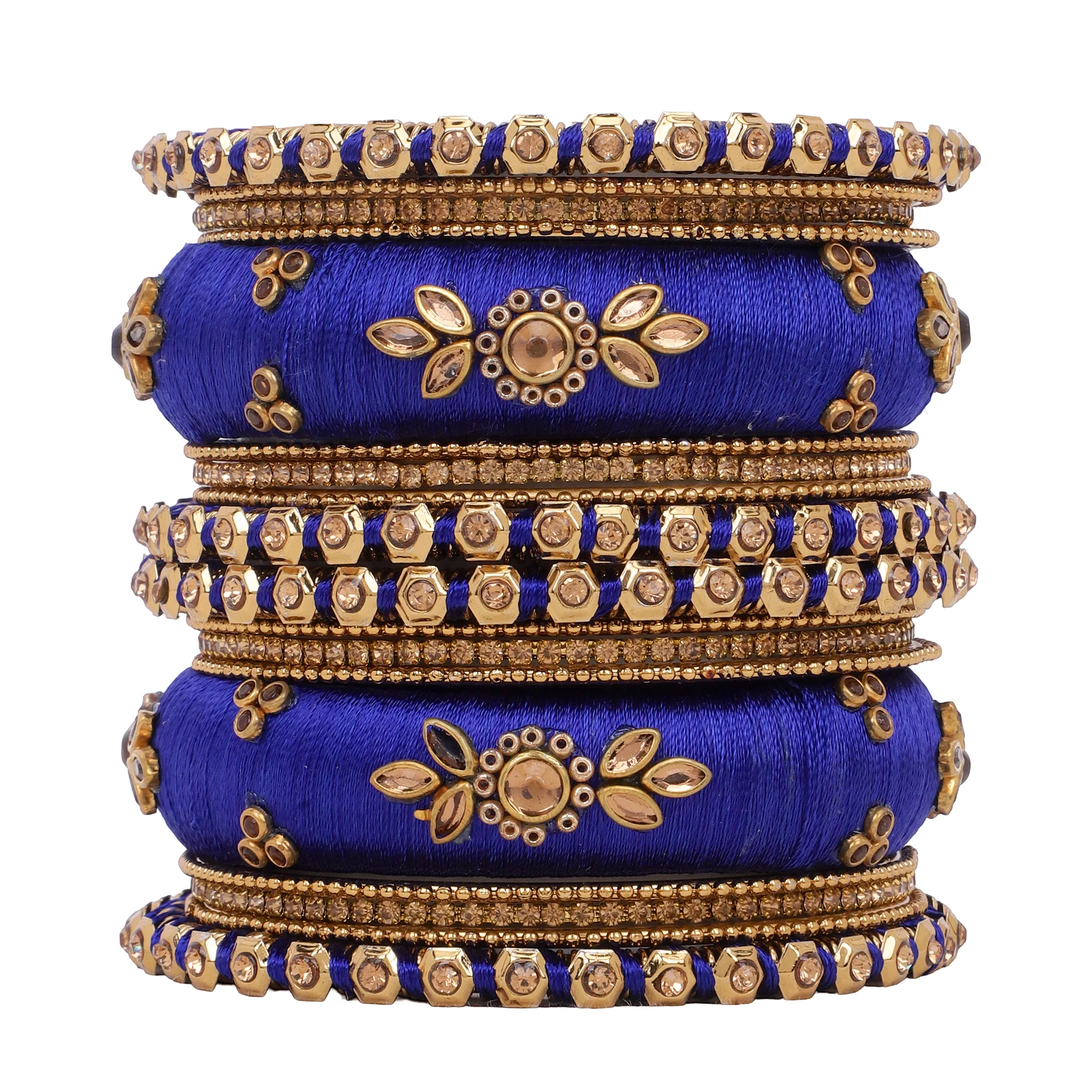 Traditional Thread Bangle set for Both hands by Leshya - Image 4