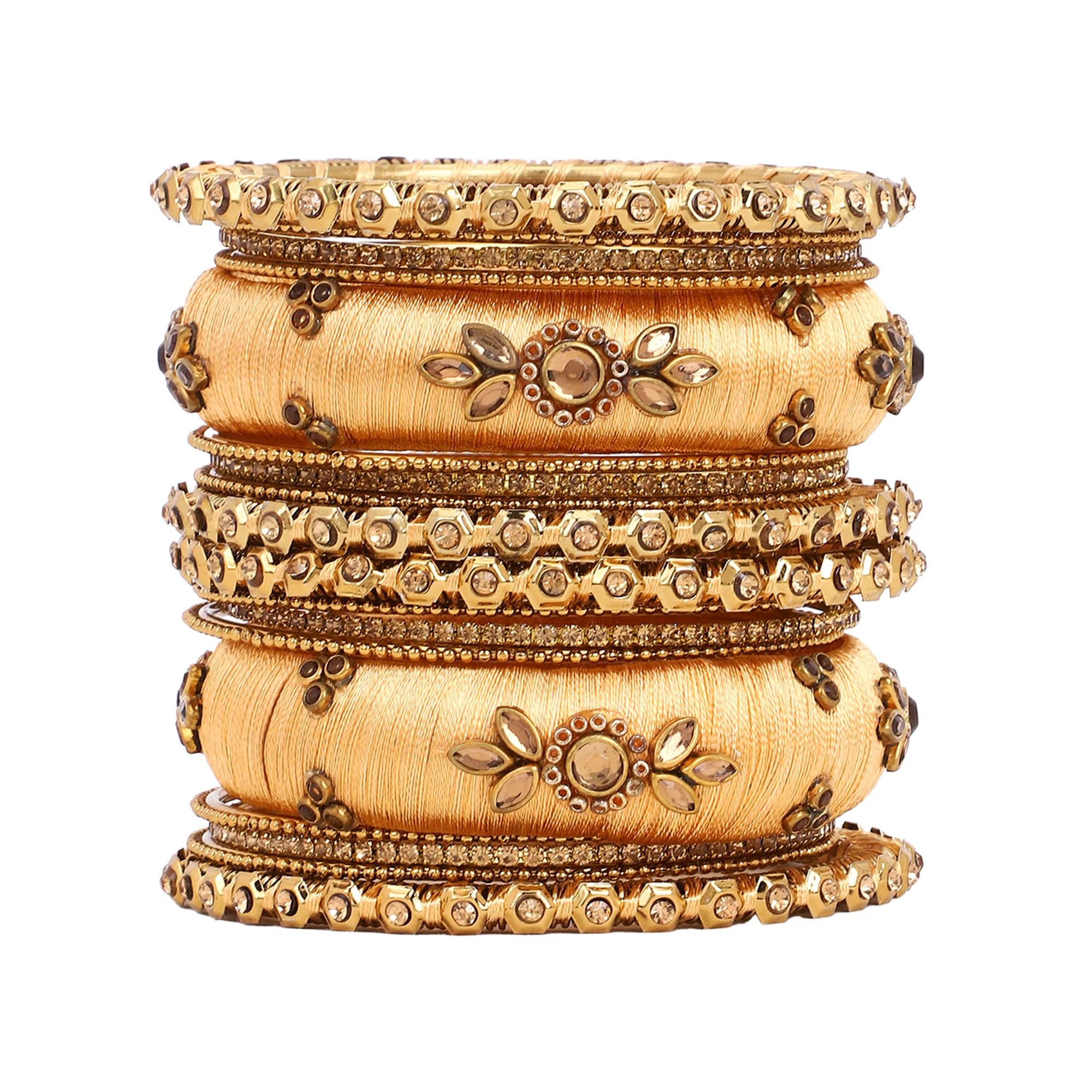 Traditional Thread Bangle set for Both hands by Leshya - Image 7