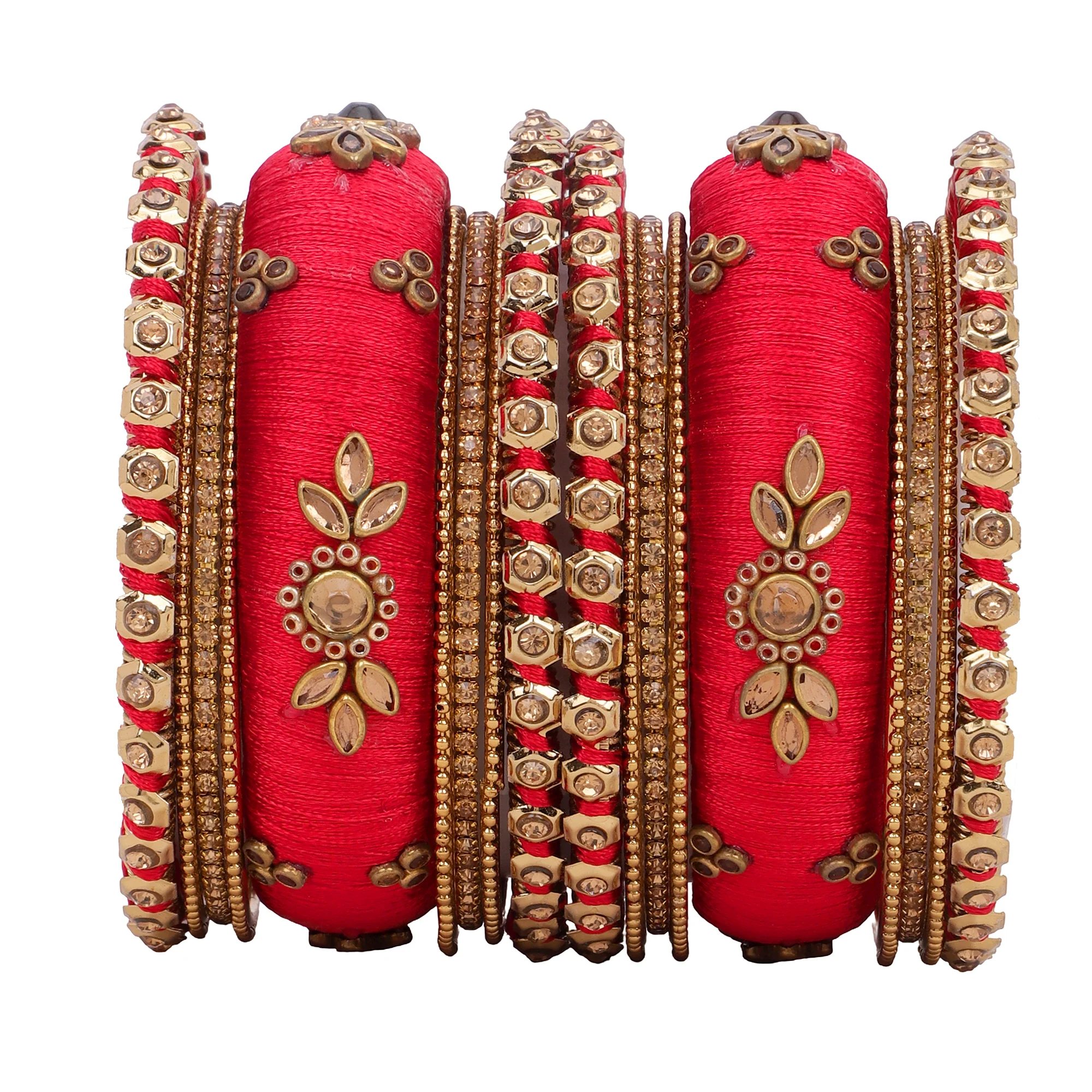 Traditional Thread Bangle set for Both hands by Leshya - Image 8