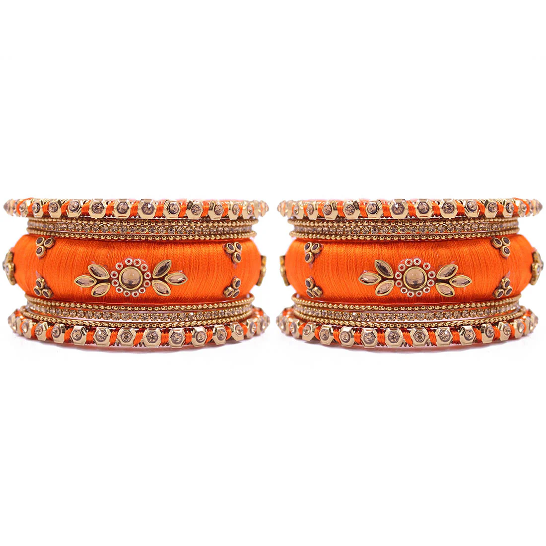 Traditional Thread Bangle set for Both hands by Leshya - Image 4