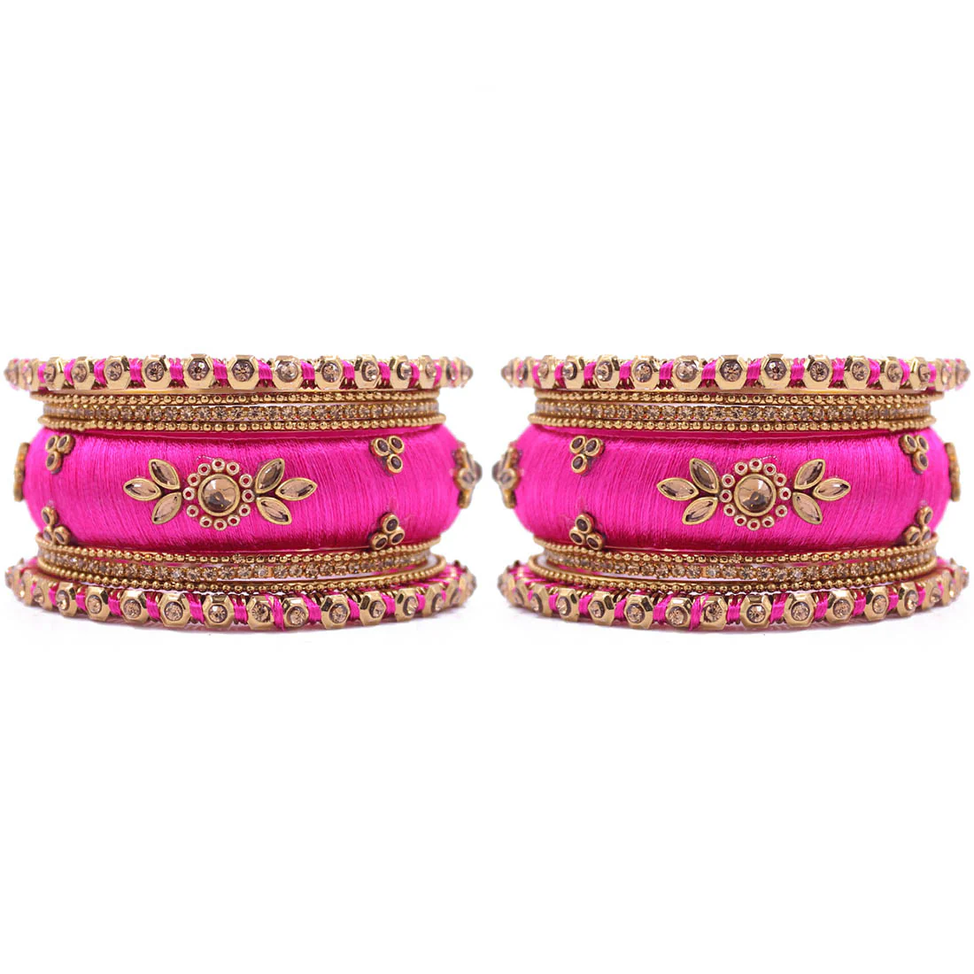 Traditional Thread Bangle set for Both hands by Leshya - Image 8