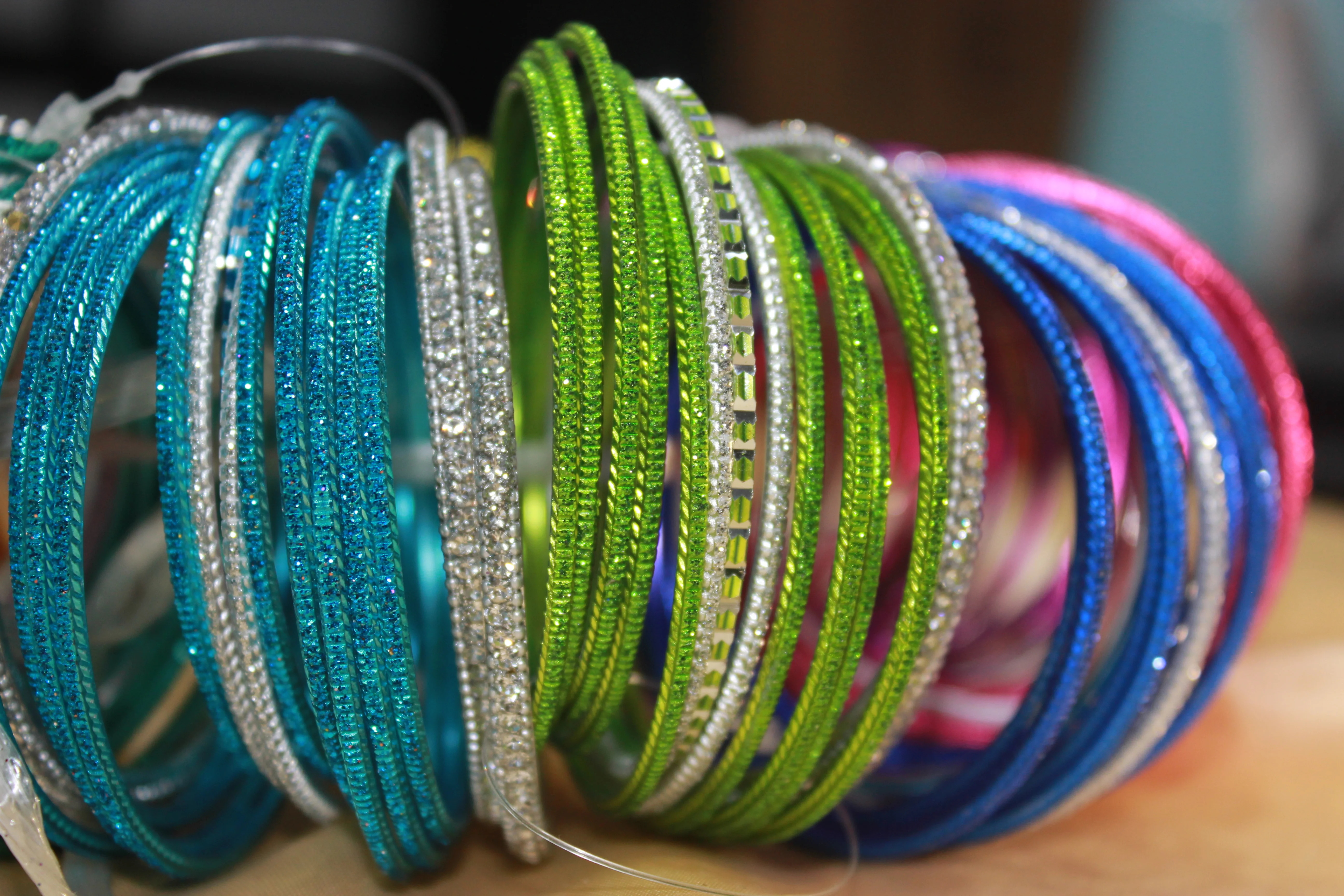 Traditional Glitter Mix'N'Match Bangle Bunch - Image 2